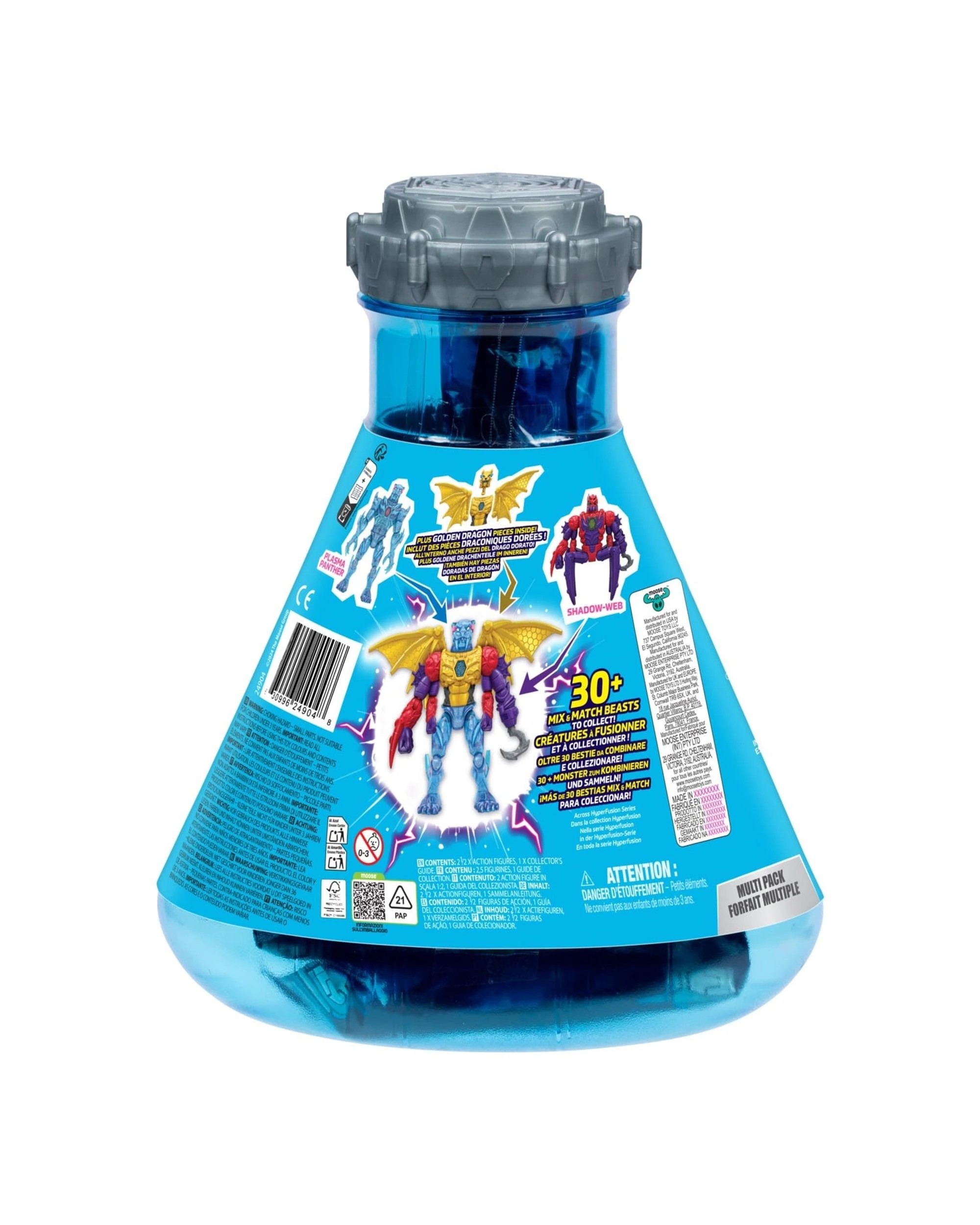 6 Mr Beast Lab Hybrids Multi Pack Mix and Match Figures - Spider Vs Energy Panther, 6 of 6