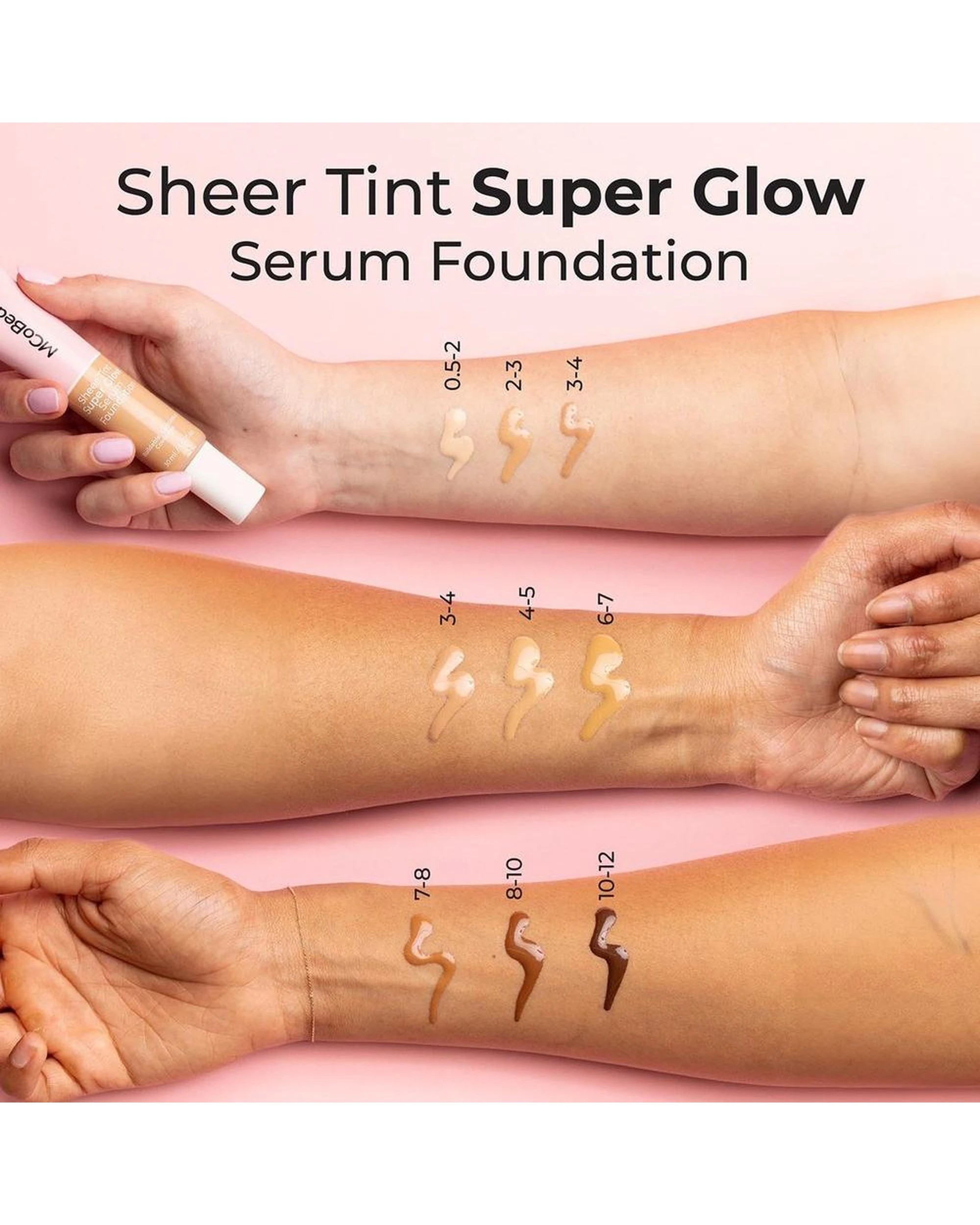 4 2 x MCoBeauty Sheer Tint Super Glow Serum Foundation 30mL - 0.5-2 Very Light - Beige, 4 of 5