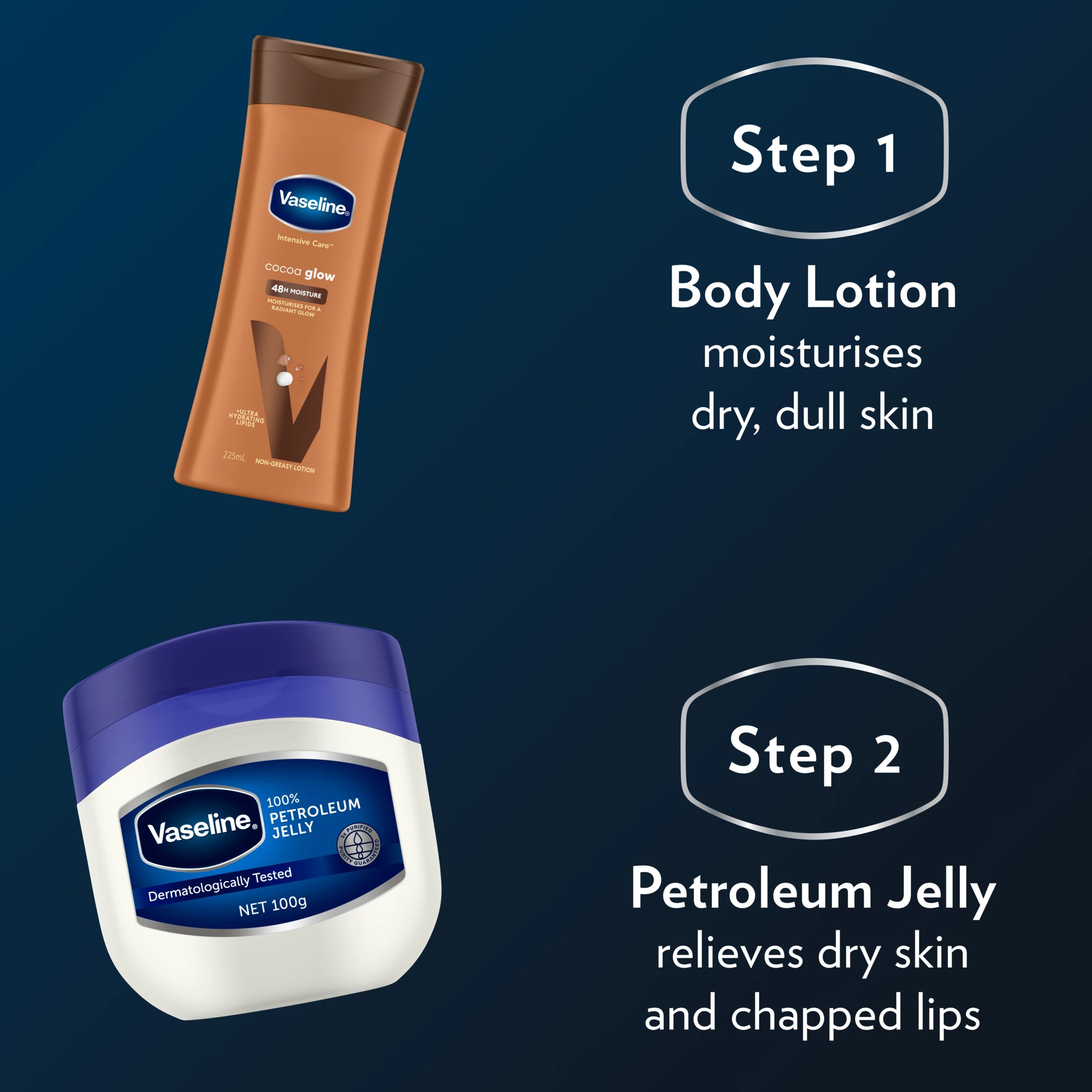 4 Vaseline Intensive Care Cocoa Glow 48H Moisture Body Lotion 225ml - Ultra Hydrating Lipids, 4 of 6