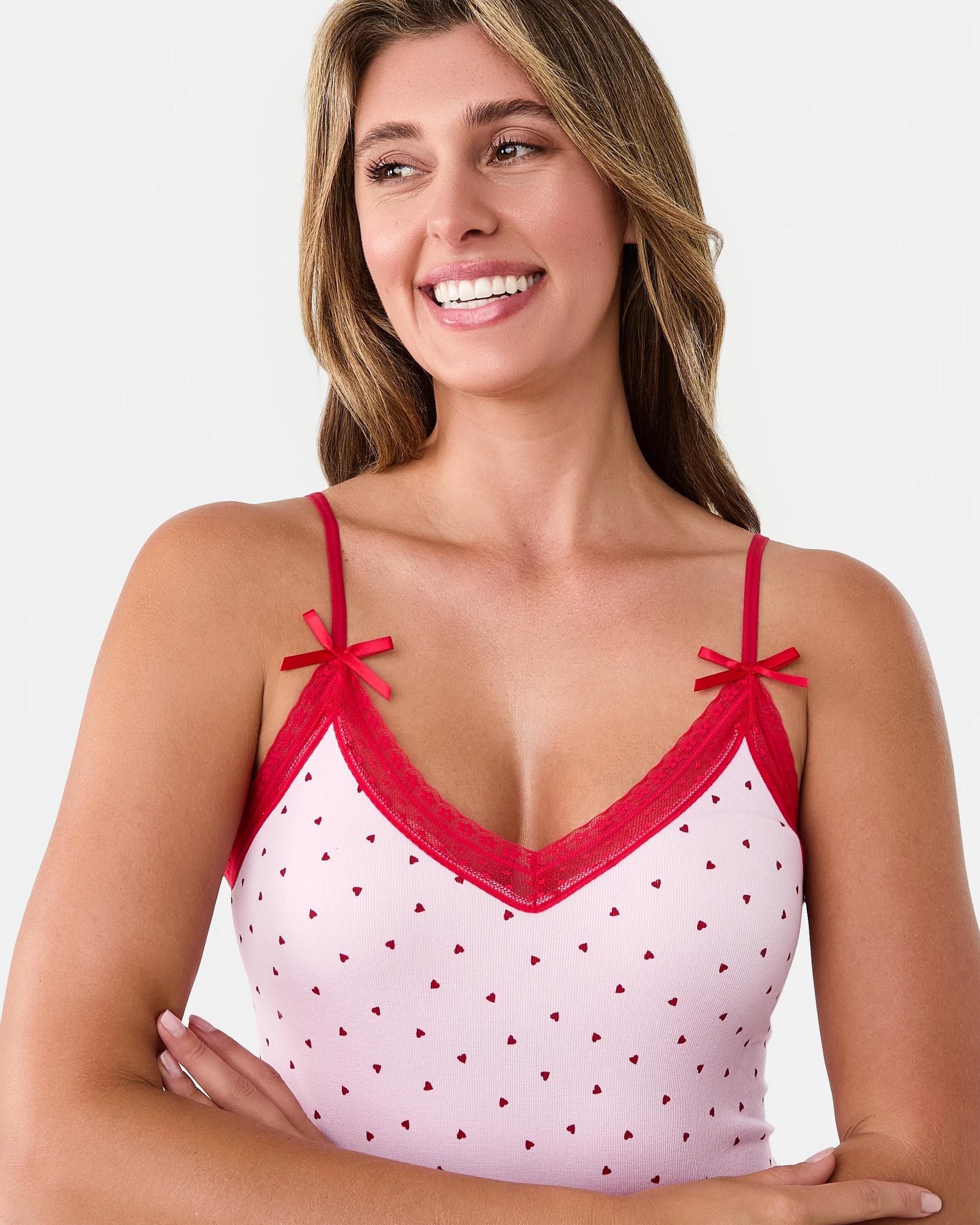 5 Seamfree Cami and Shorts Pyjama Set Pnk Heart, 5 of 11