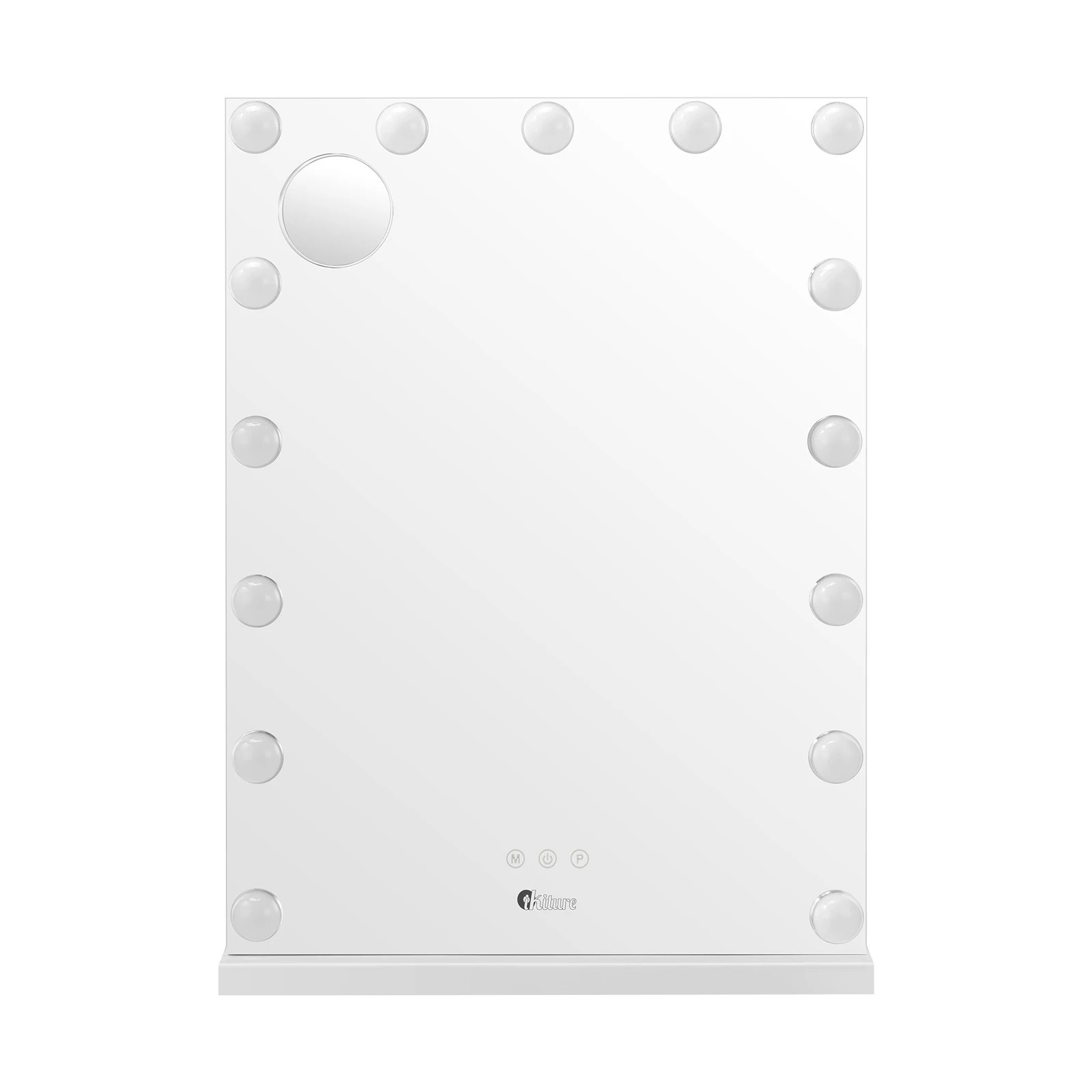 6 Oikiture Led Makeup Mirror Bluetooth Hollywood 61x43cm Vanity Wall Mirrors
 - White, 6 of 7