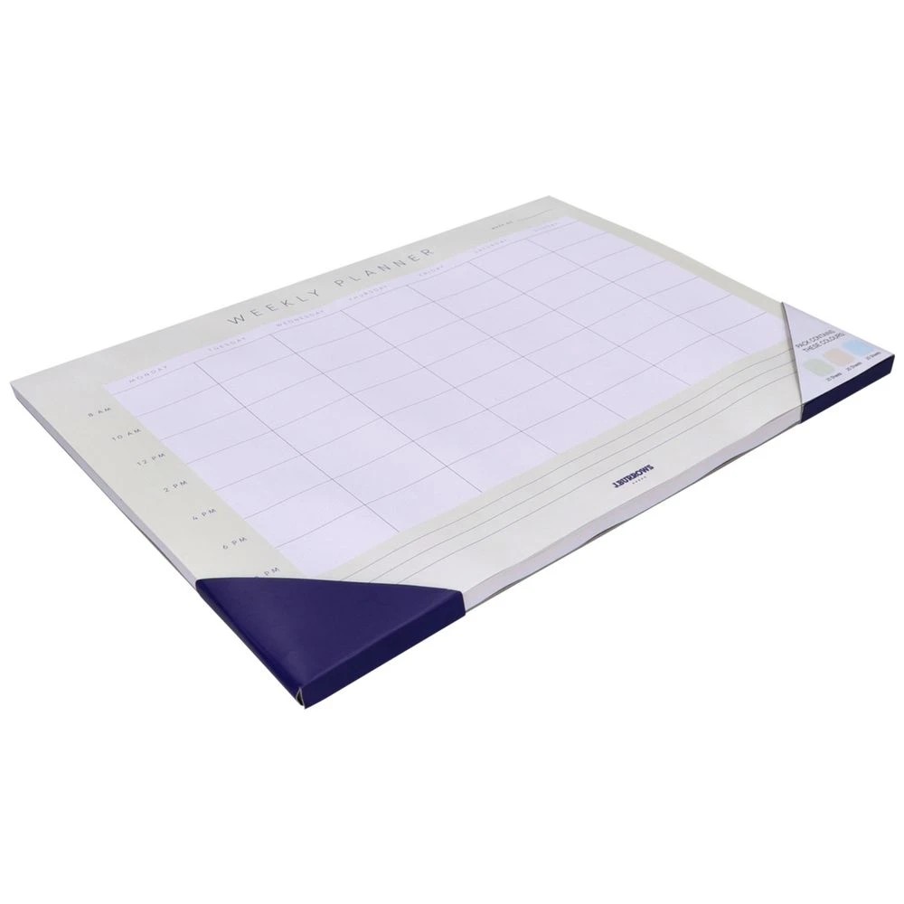4 J.Burrows A4 Undated Weekly Planner Pad 60 Sheets, 4 of 4
