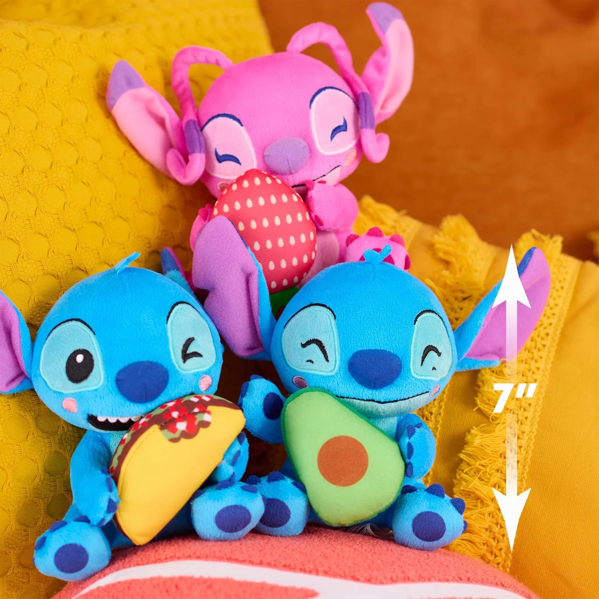 3 Disney Stitch Feed Me Series Small Plush - Assorted* - Multi, 3 of 4
