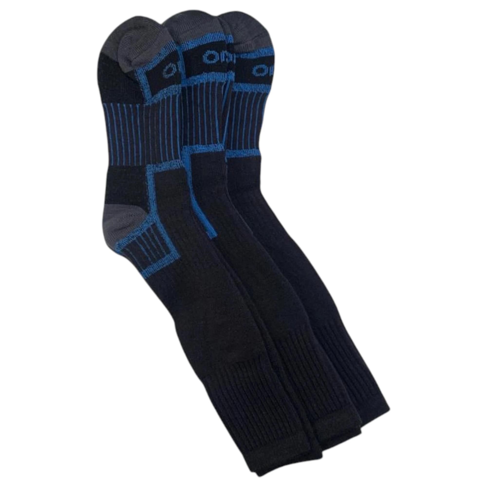 3 Rio 6 Pairs No Hole Reinforced Socks Comfortable Crew MULTI, 3 of 3