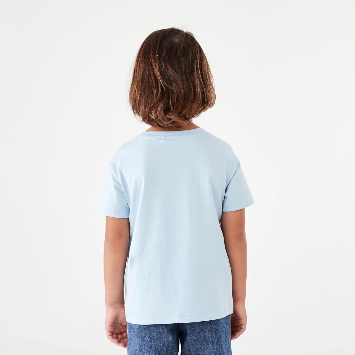 2 Chest Print T-shirt Blu Surf, 2 of 8