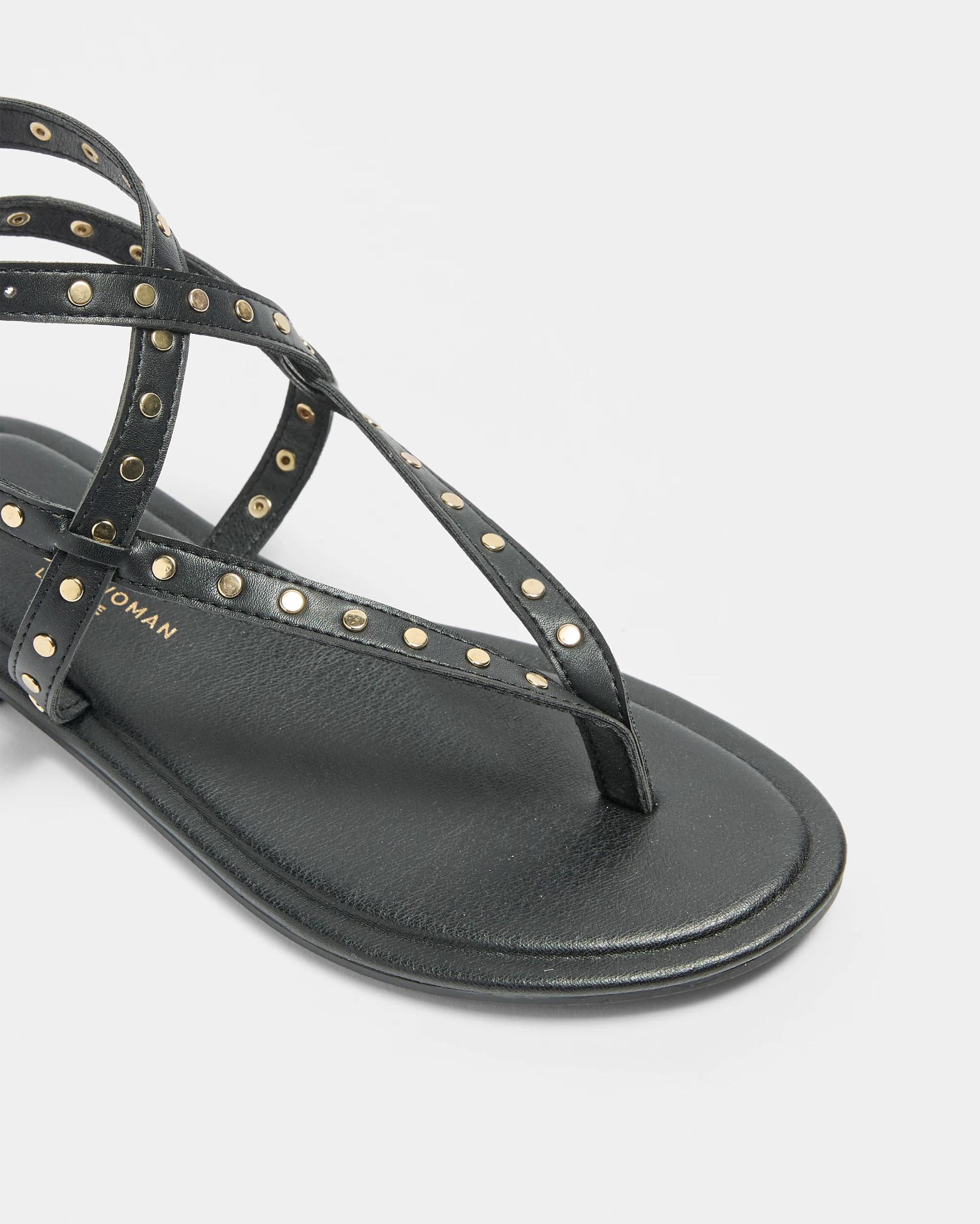 2 Target Womens Gladiator Studded Thongs - Zena BLACK, 2 of 3