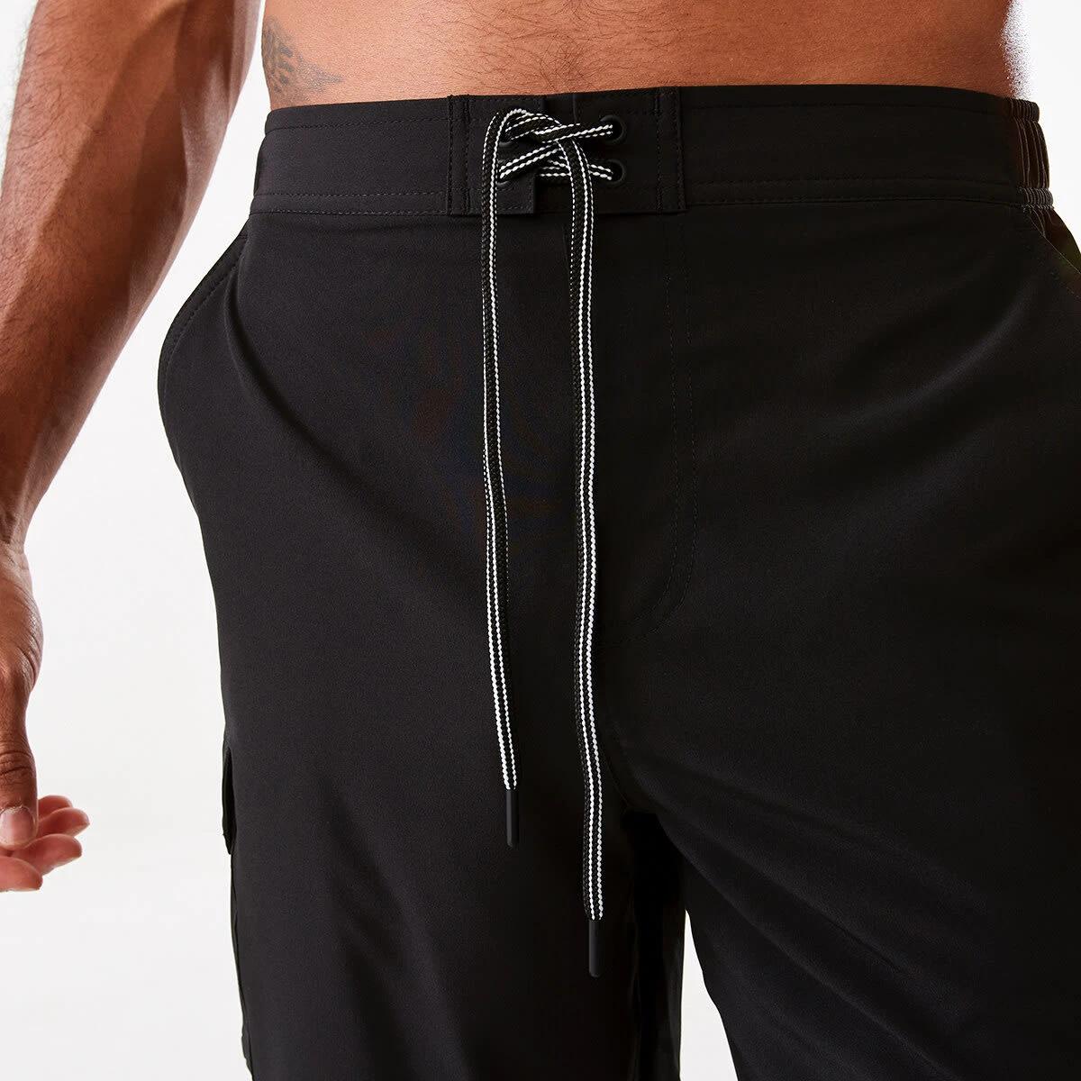 4 Stretch Cargo Boardshorts Black, 4 of 7