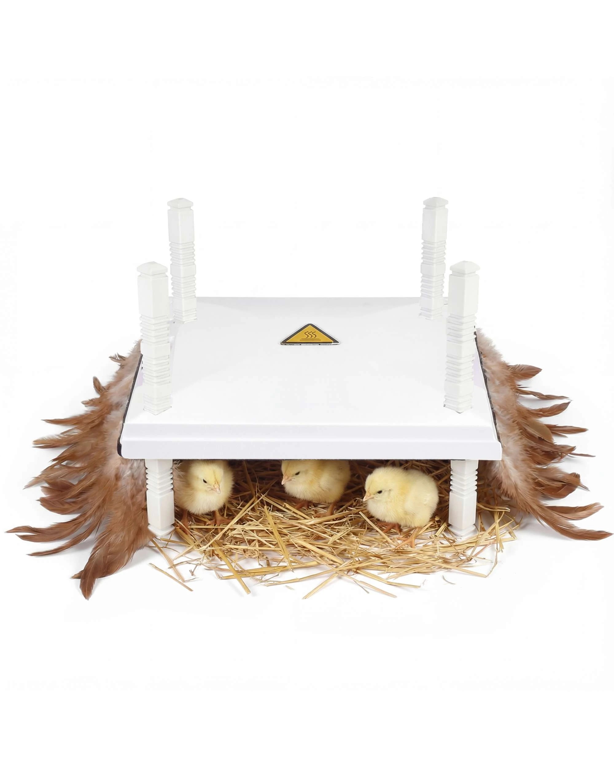 5 Advwin Chick Brooder Kit Heater Plate w/Feathers Feeder Waterer Set Adjustable Poultry, 5 of 10