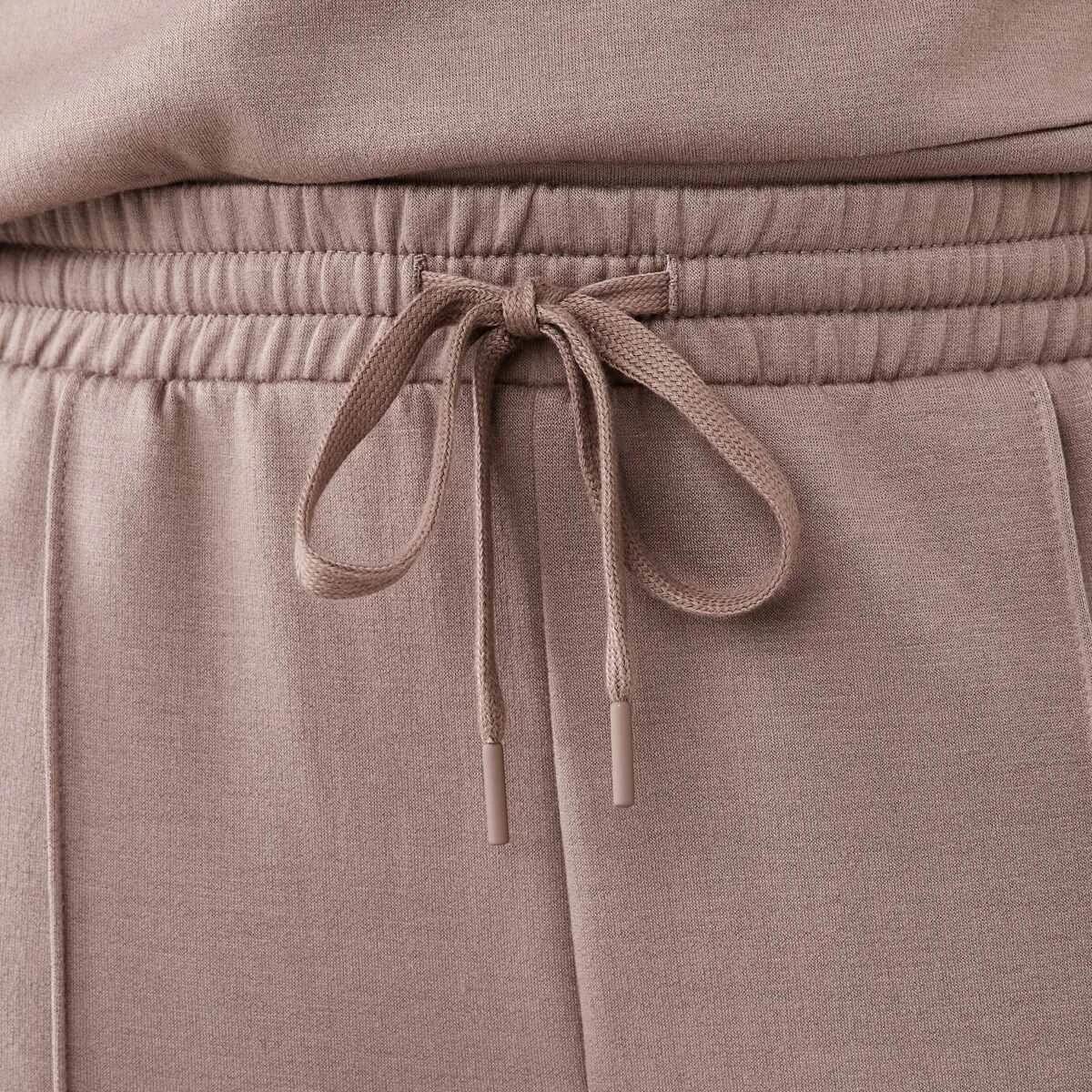 4 Soft Touch Wide Leg Trackpants Taupe Brn, 4 of 5