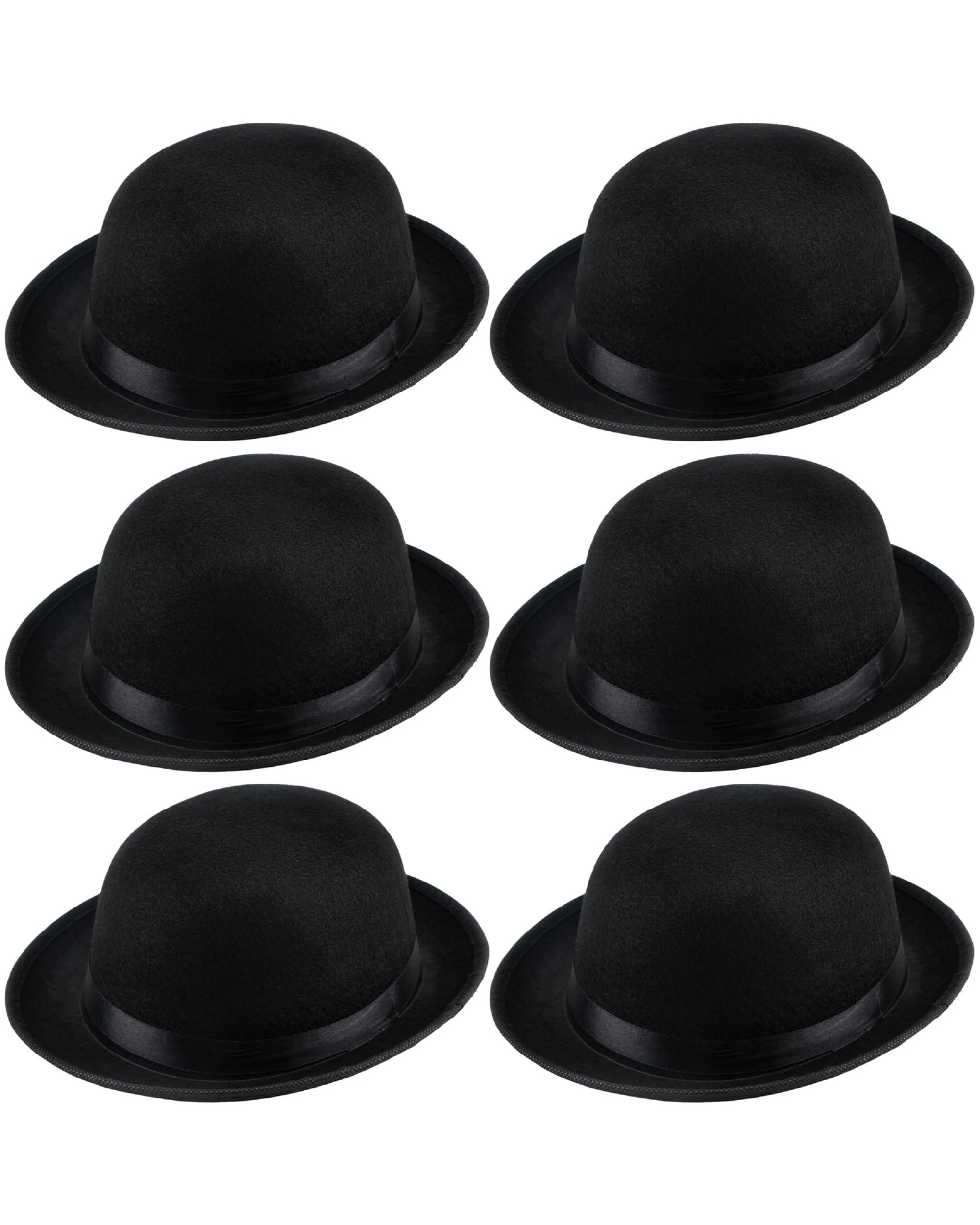 1 BR Costumes Bowler Hat Party Costume Accessory - Set of 6, 1 of 5