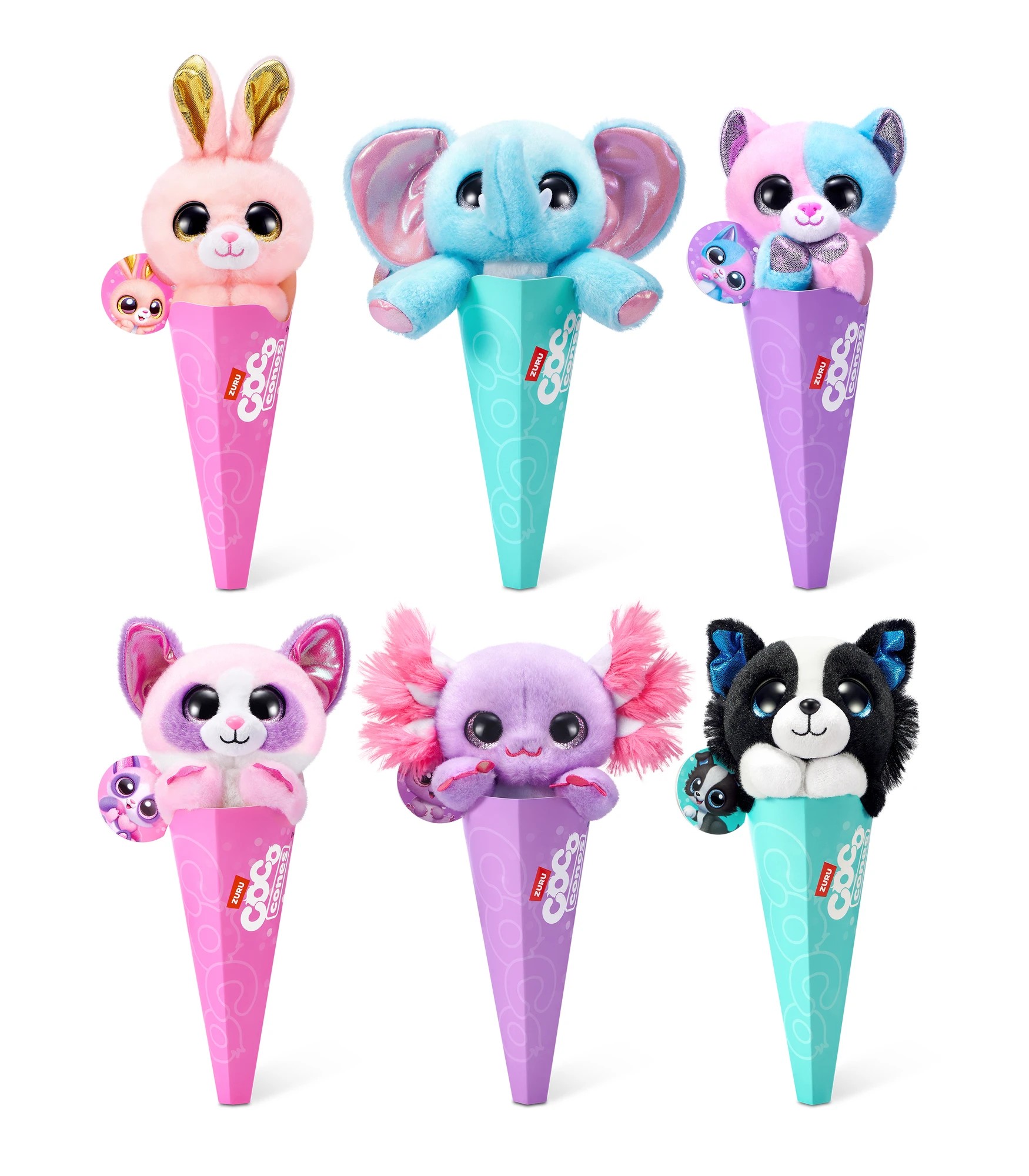 1 Coco Cones Adorable Collectable Plush in a Cone by ZURU - Assorted* - Multi, 1 of 9