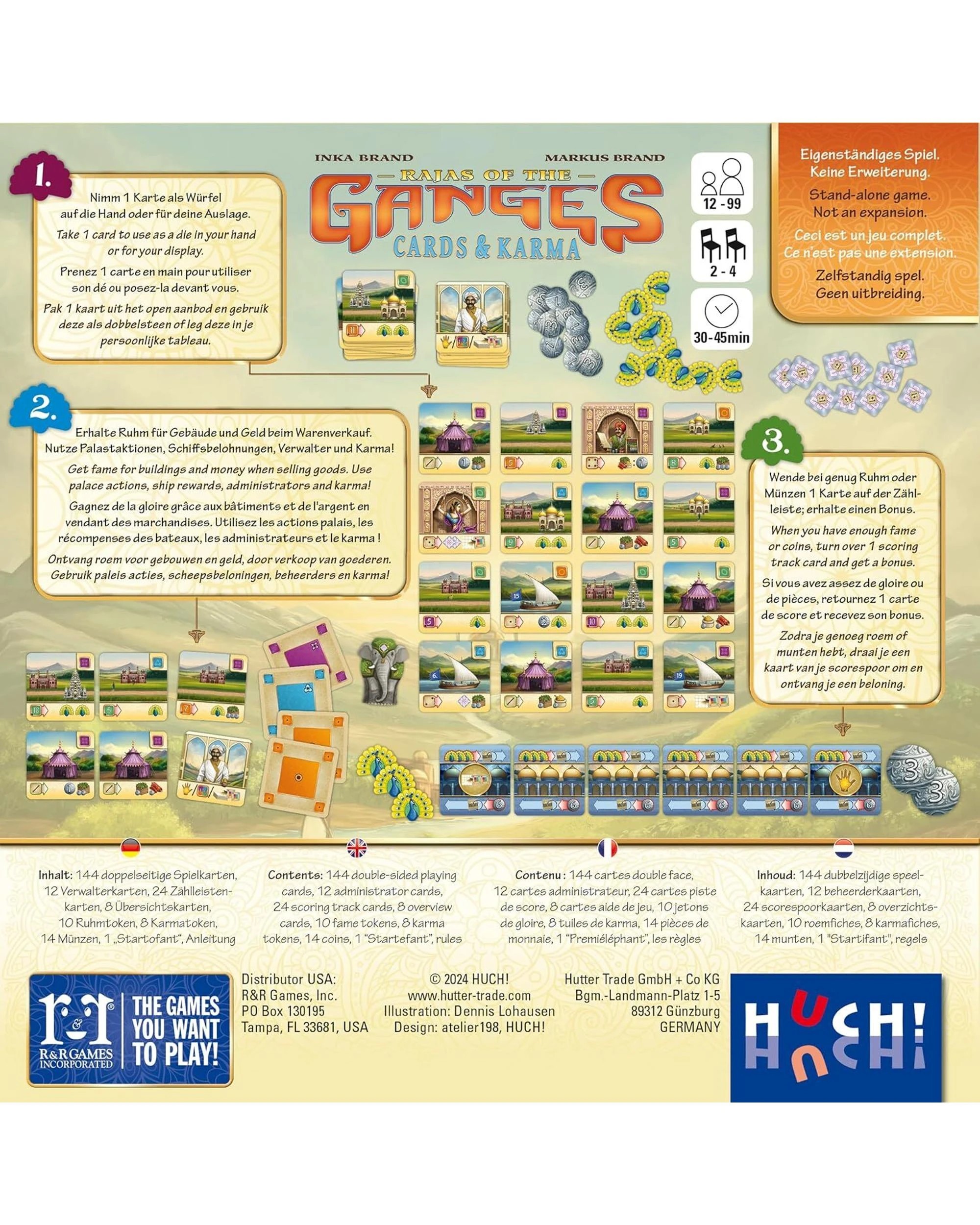 3 Rajas of the Ganges Cards and Karma Card Game, 3 of 7