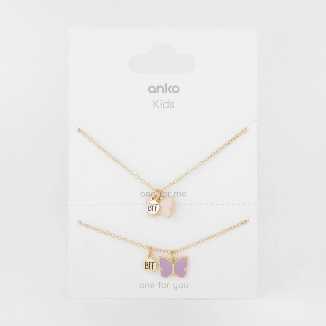 3 2 Pack BFF Butterfly Bracelets - Purple and Gold Tone, 3 of 3