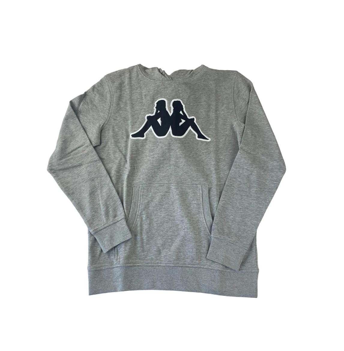 4 Kappa 3 Pack Mens Logo Tairiti Hooded Sweater 902 Pullover Hoodie GREY/BLACK, 4 of 5