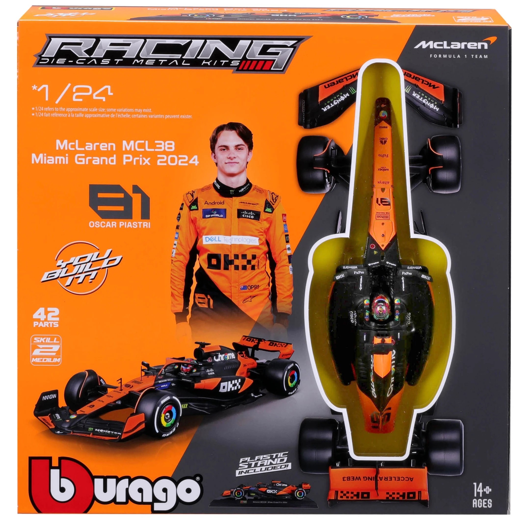 3 Bburago 1:24 F1 Model Kit - Assorted, 3 of 10