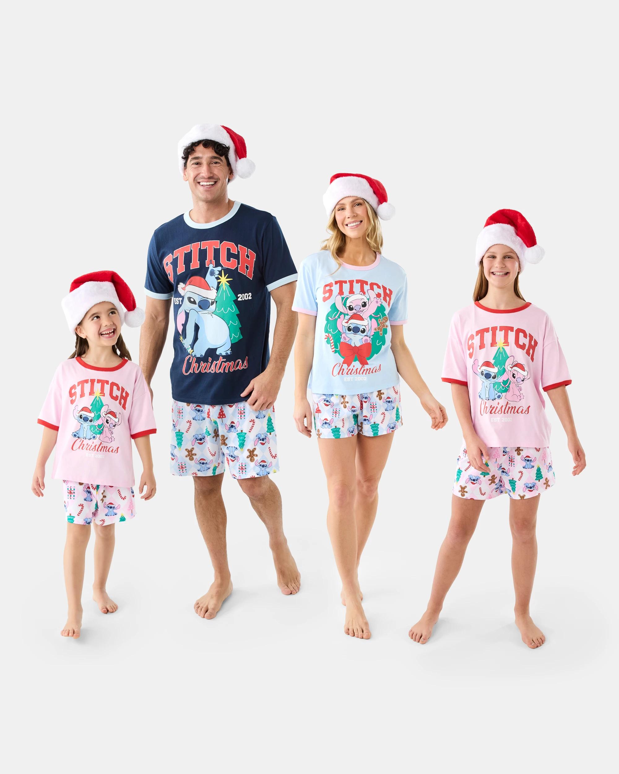 2 Family Matching Christmas Stitch Older Kids Pyjama Set Stitch, 2 of 10