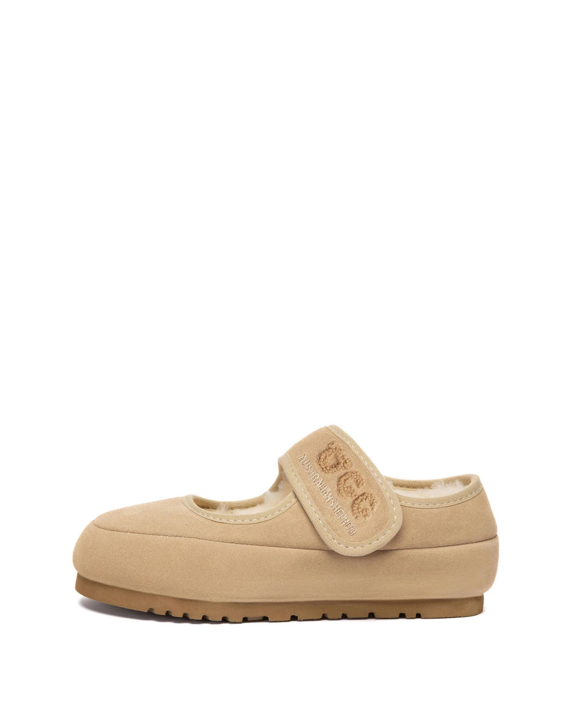 4 Australian Shepherd UGG Kids Mary Jane Velvi Slippers SAND, 4 of 5
