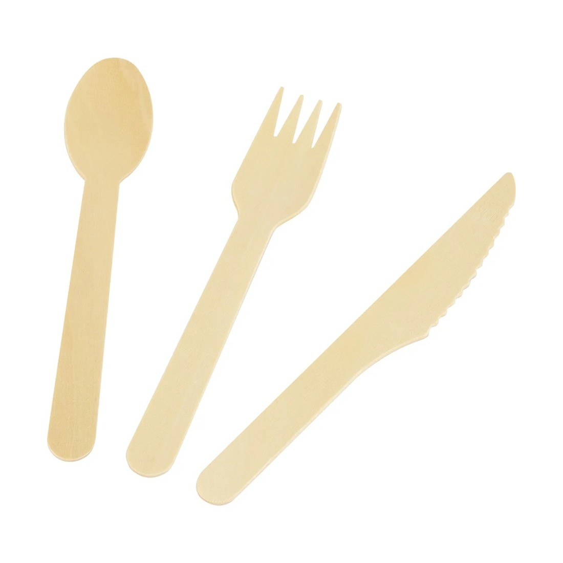 1 150 Piece Wooden Cutlery Set, 1 of 5