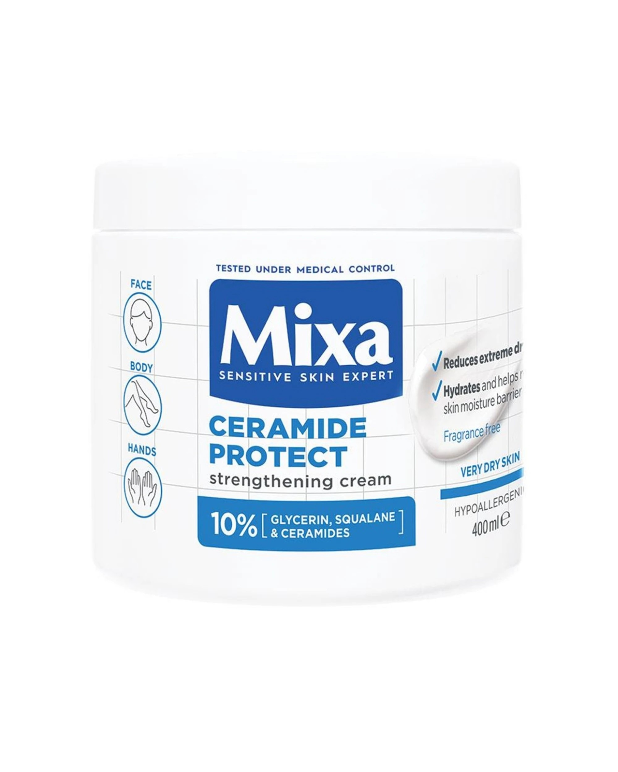 1 Mixa Skin Care Ceramide Protect Strengthening Cream 400ml, 1 of 1