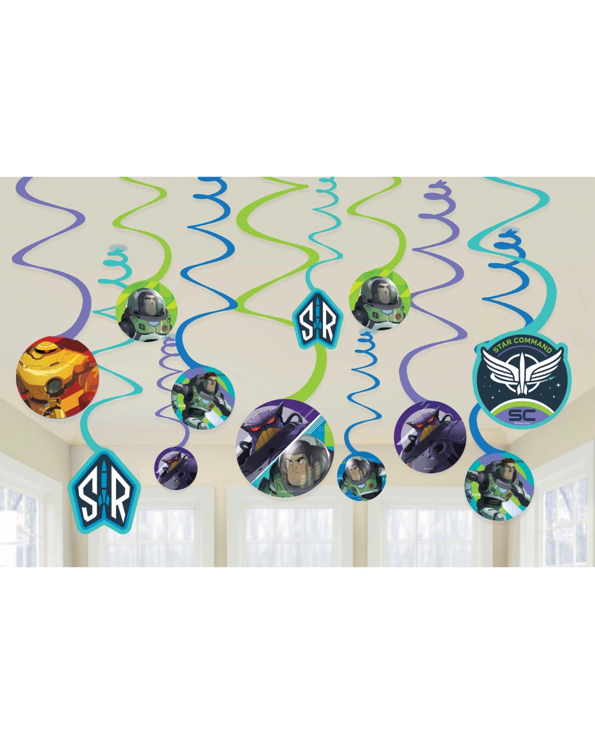 1 Amscan Inc. Lightyear Swirl Decorations Pack of 12, 1 of 1