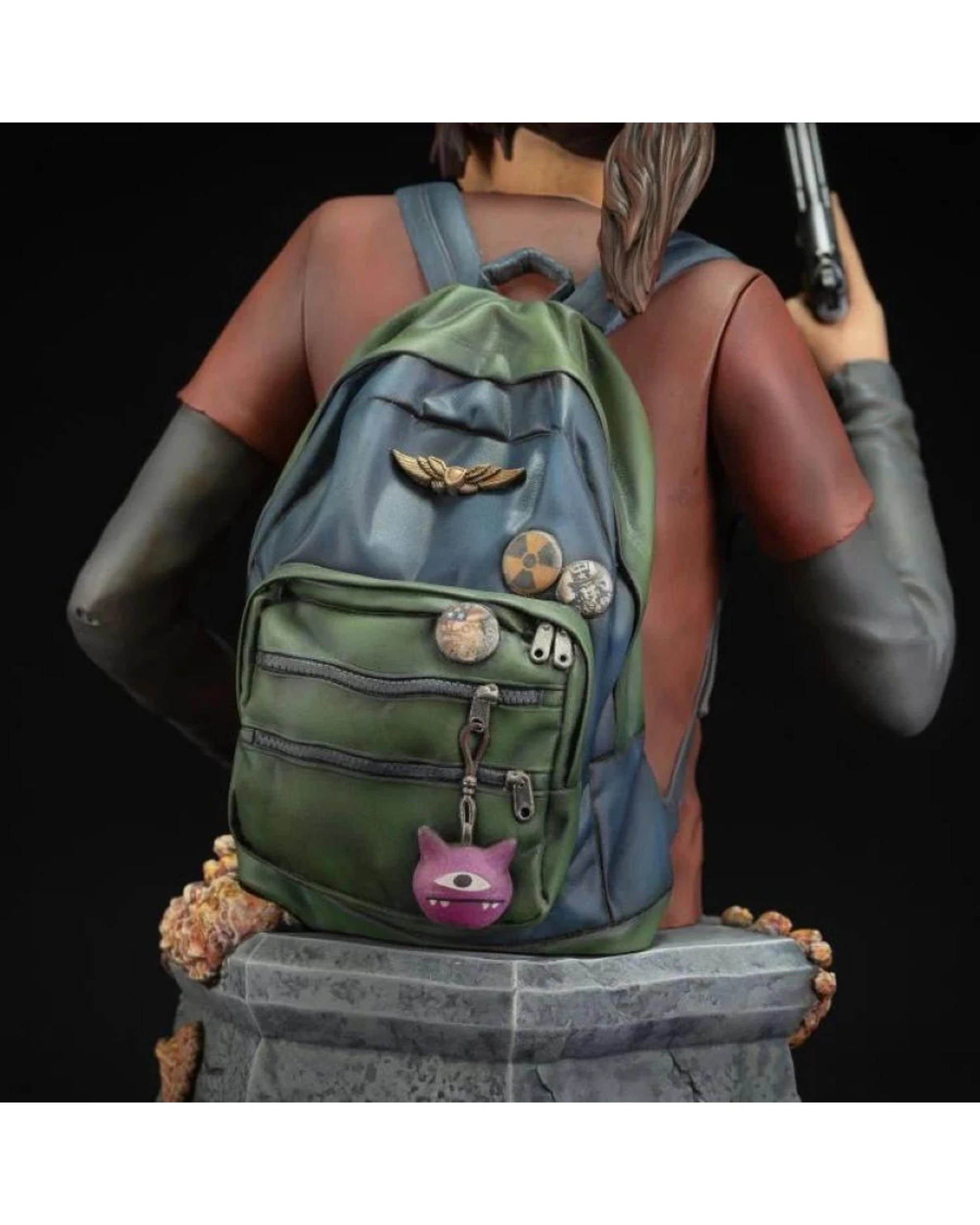 8 The Last of Us Ellie with Handgun Bust 7.5 Inch Statue, 8 of 9