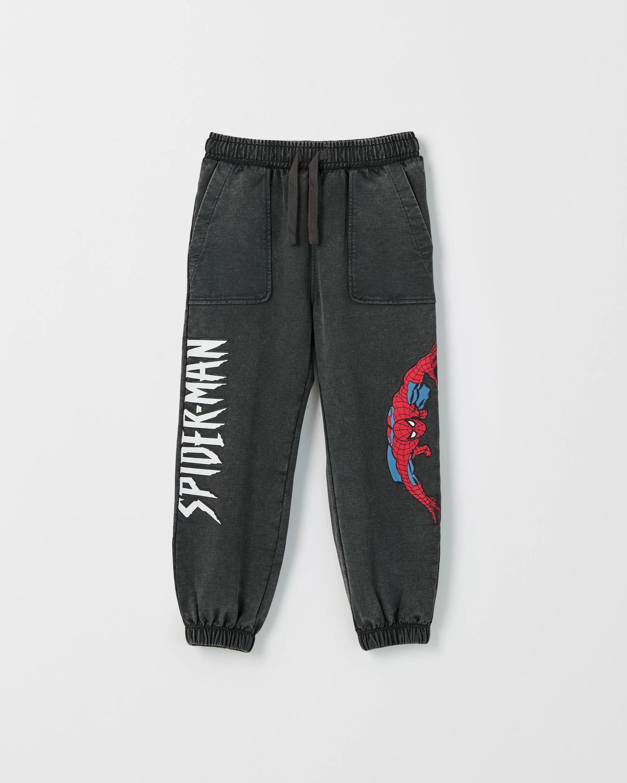 1 Disney Marvel Spider-Man Australian Cotton Trackpants CHARCOAL, 1 of 2
