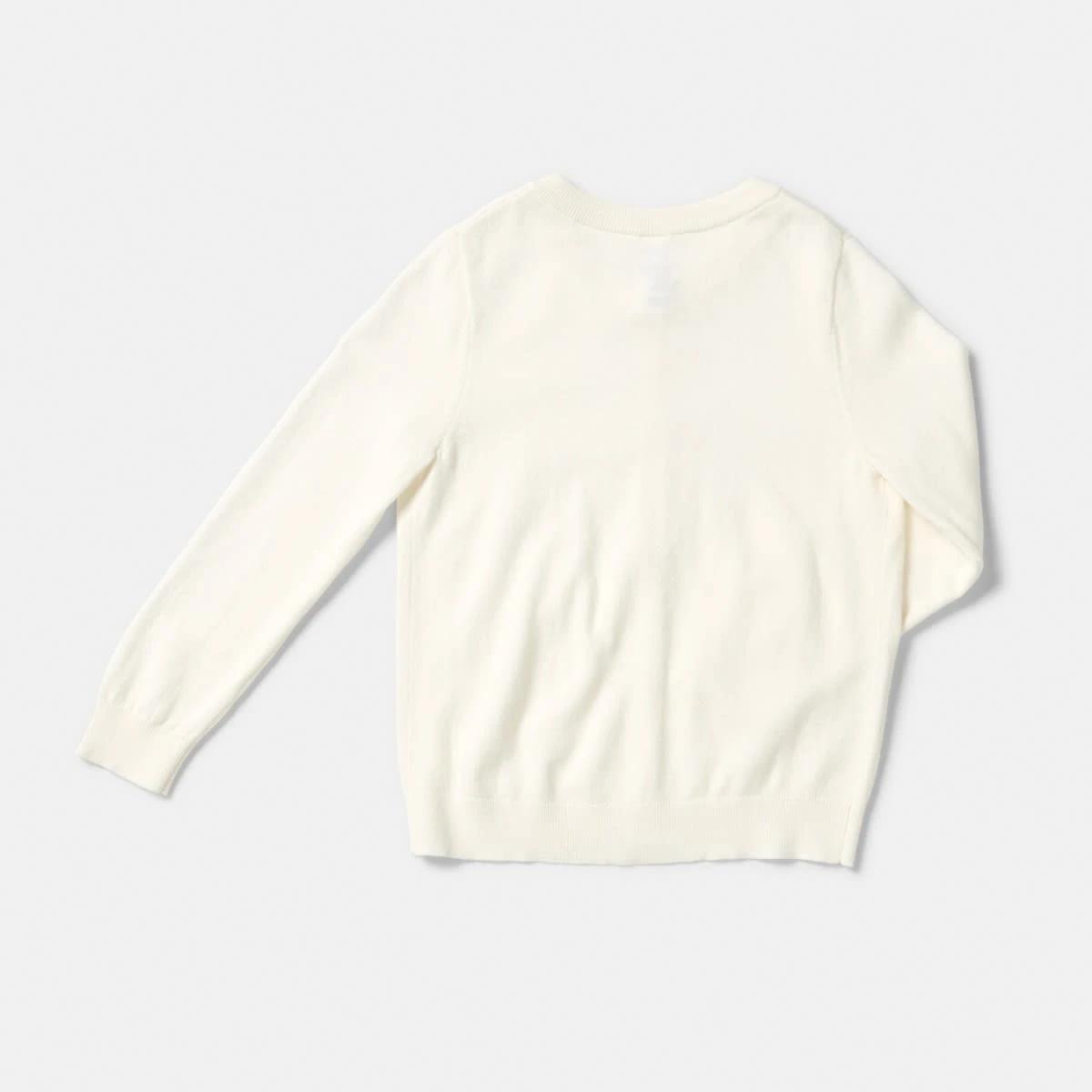 8 Lightweight Cardigan Prtn White, 8 of 8