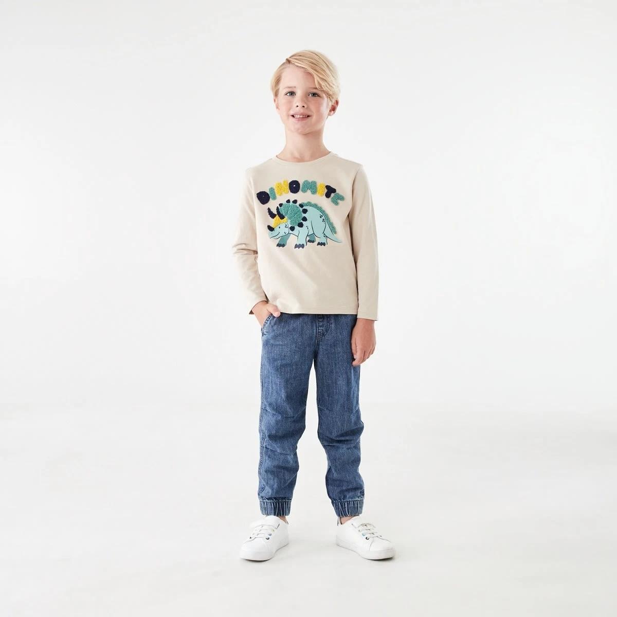 5 Long Sleeve Boucle T-shirt Bge Dino, 5 of 8