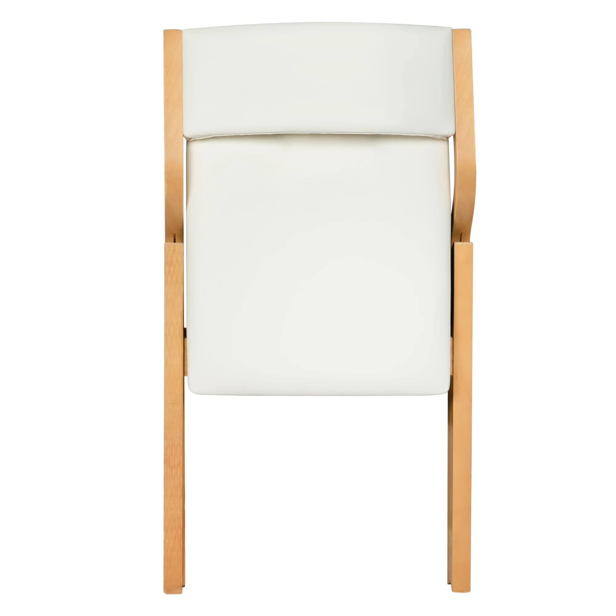 4 Levede 1 Set Of 4 Foldable Dining Chairs - Beige, 4 of 5