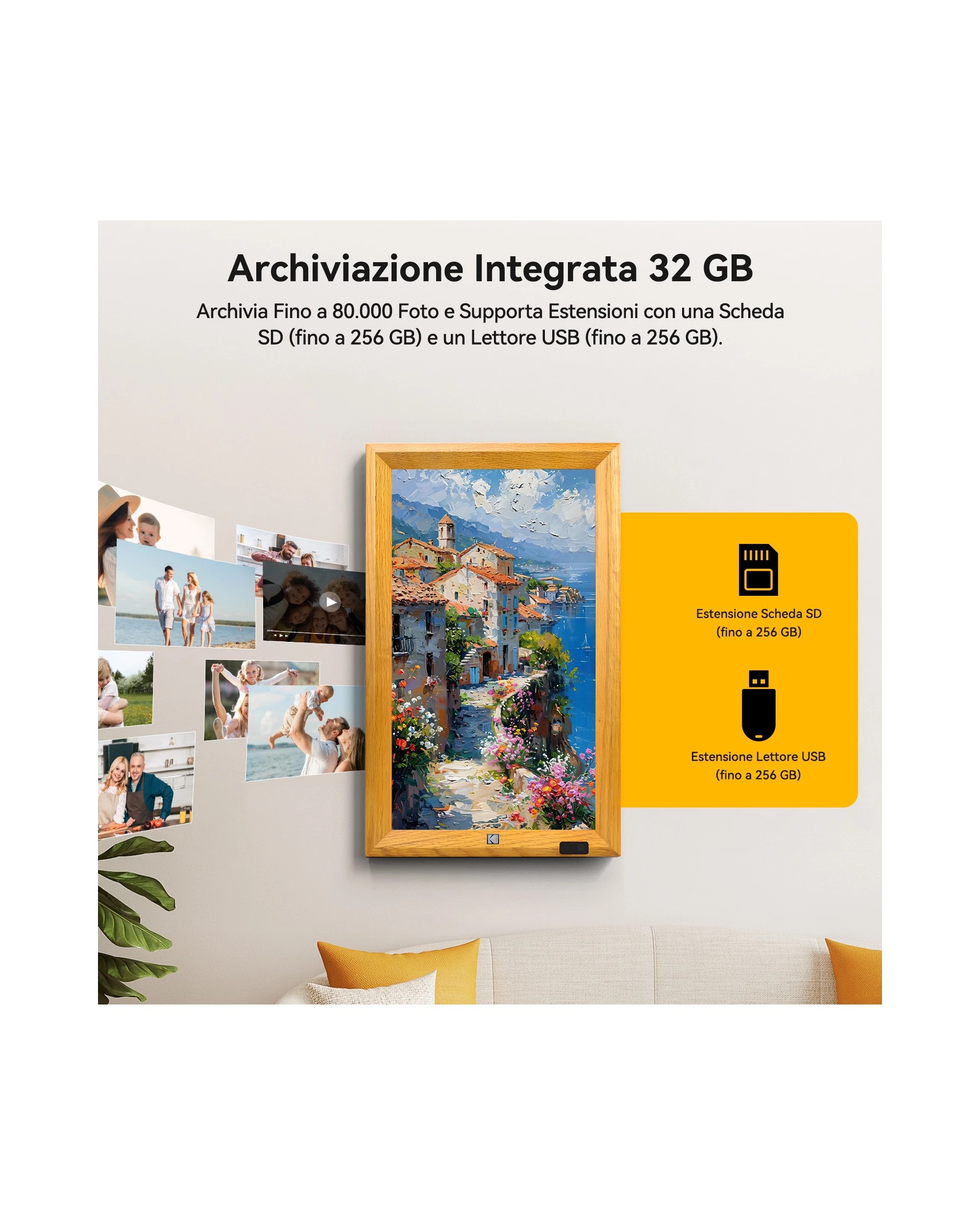 5 Kodak WF173V 17.3 Inch Full HD Wi-Fi Photo Frame, 5 of 6