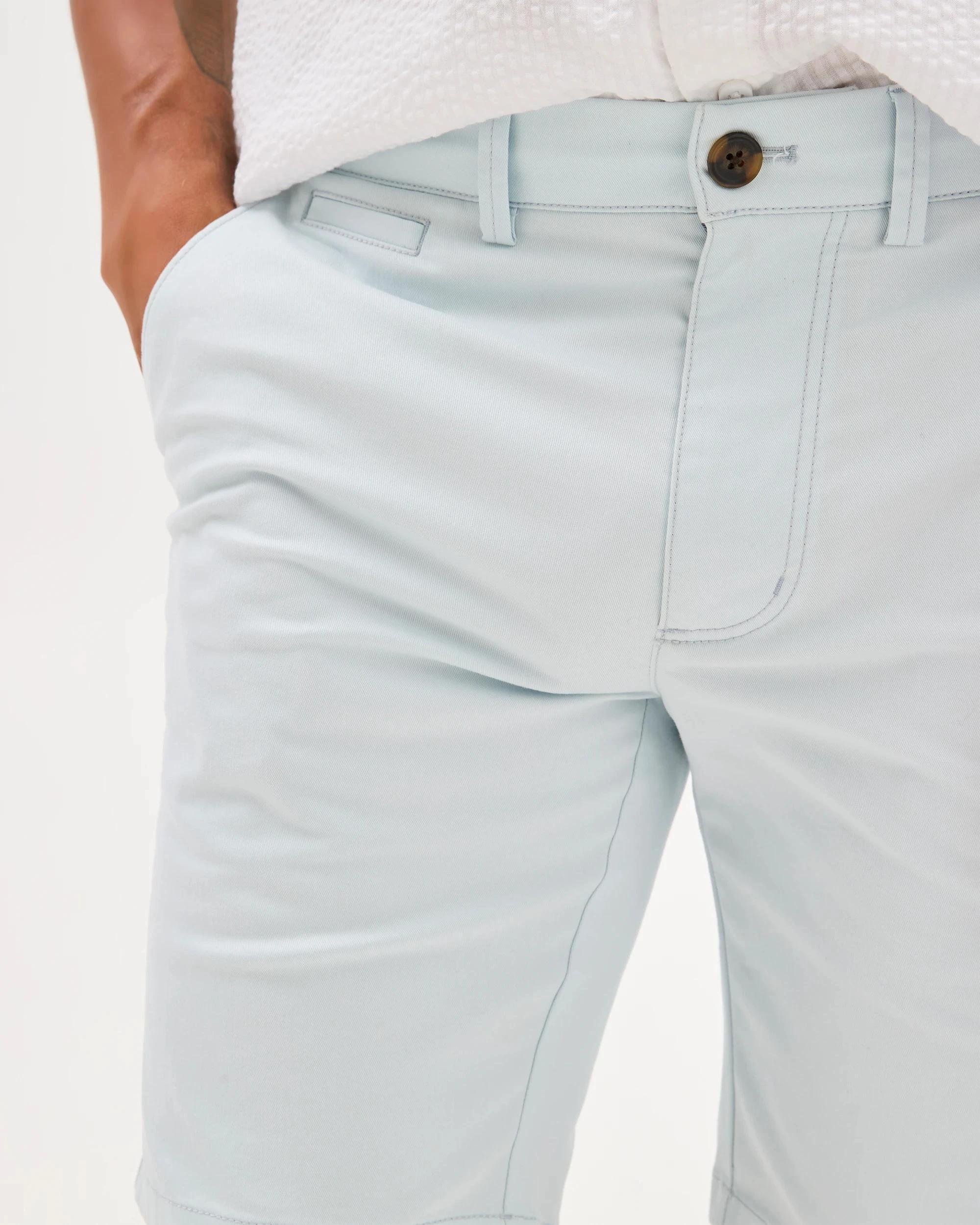 5 Target Australian Cotton Blend Slim Chino Shorts ICE BLUE, 5 of 6