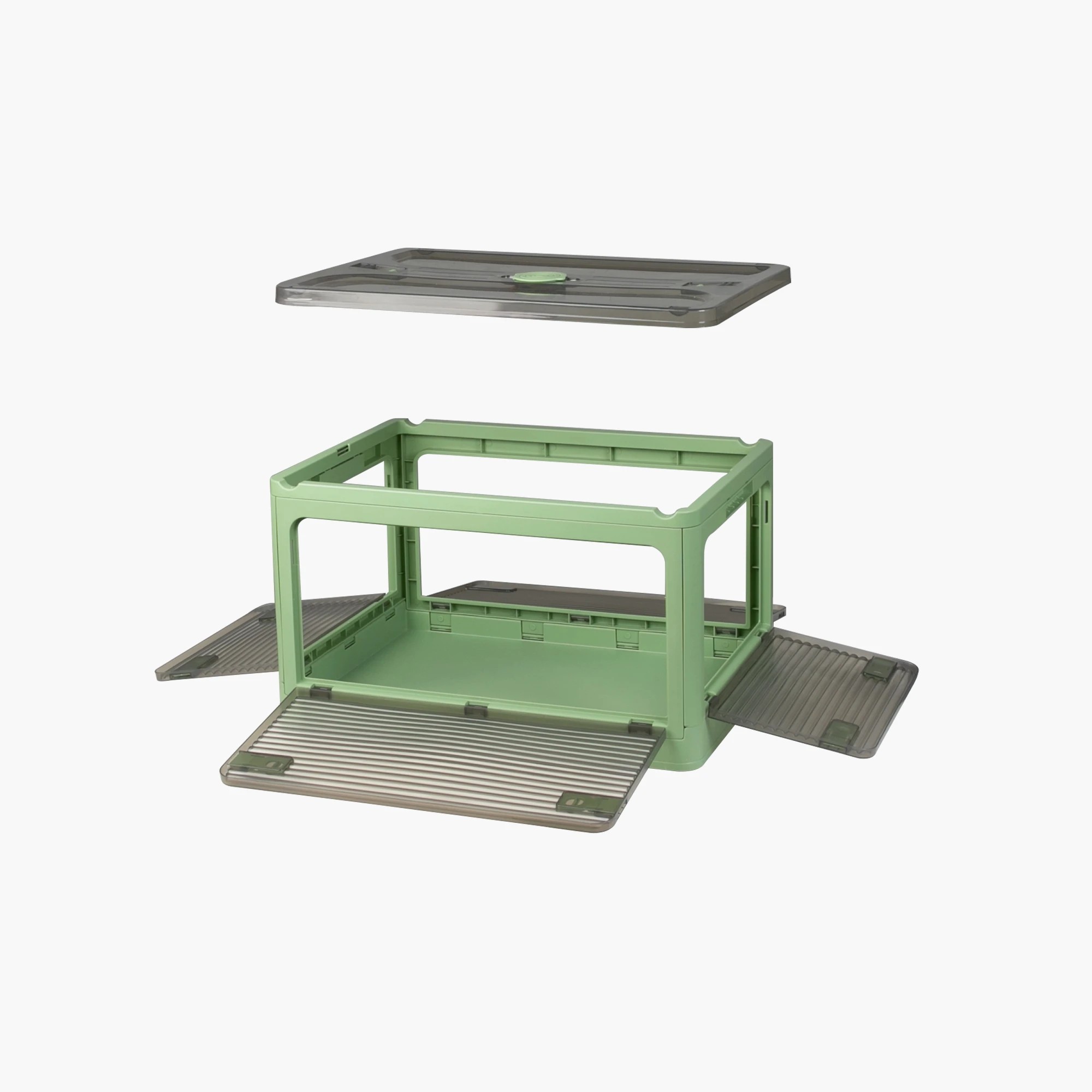 5 Traderight 55L M Size Foldatble Storage Container 5 Sides Open Door - Green, 5 of 7