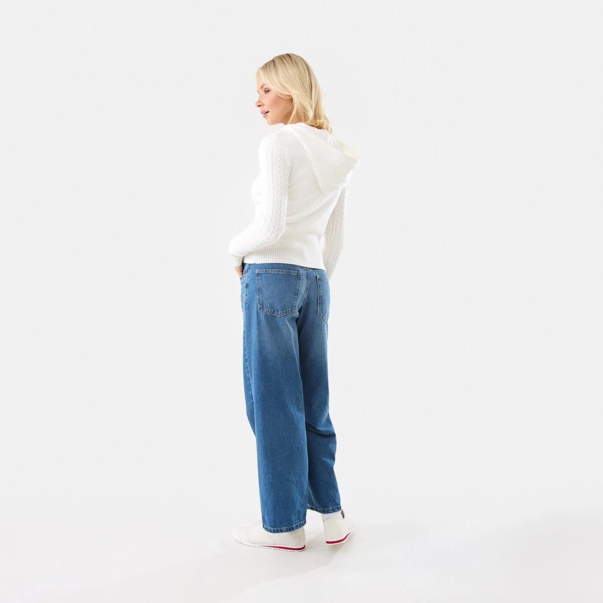 5 Zip Through Cable Cardigan Ecru, 5 of 9