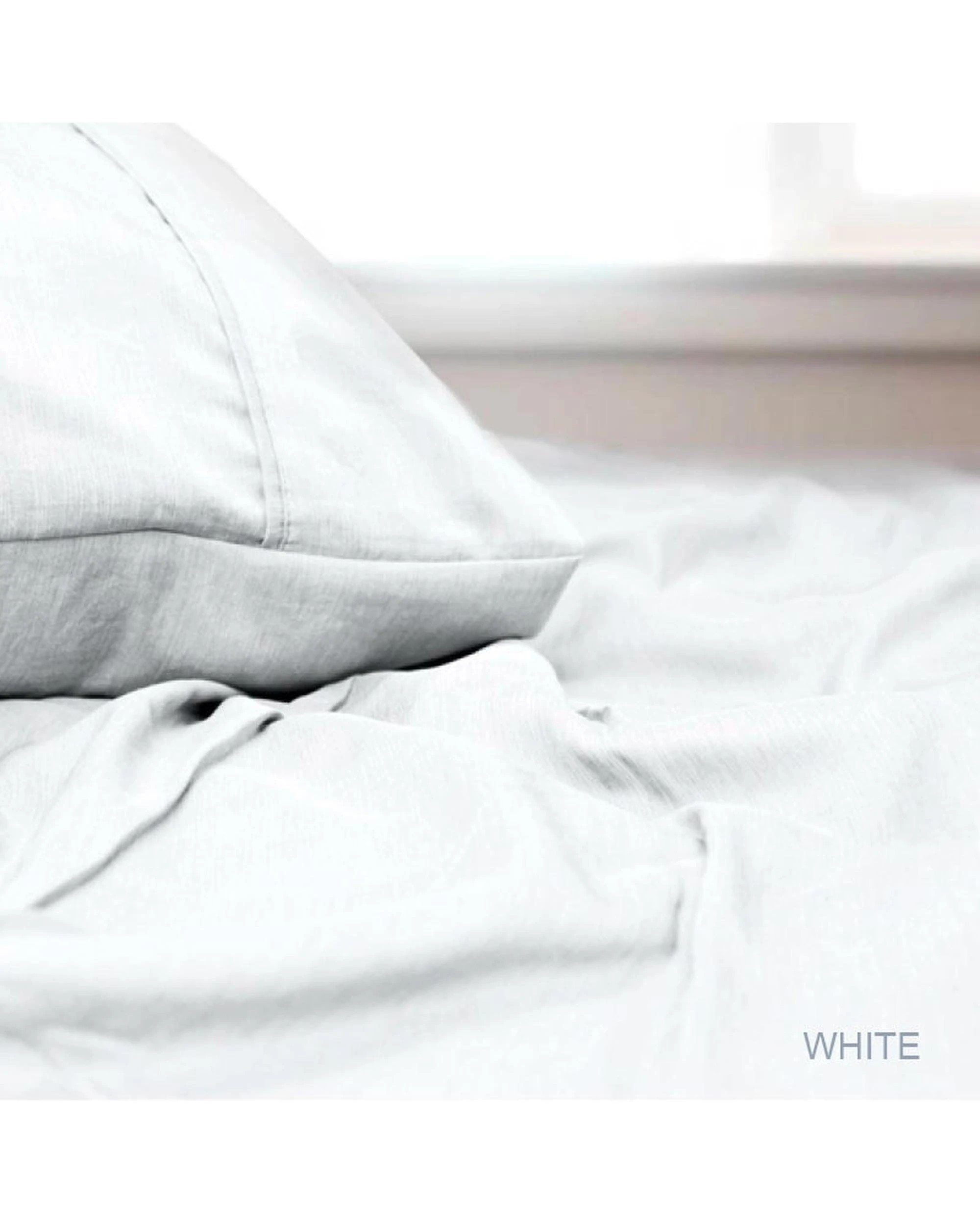 1 Odyysey Living Bamboo Blend Sheet Sets - Queen Bed - White, 1 of 1