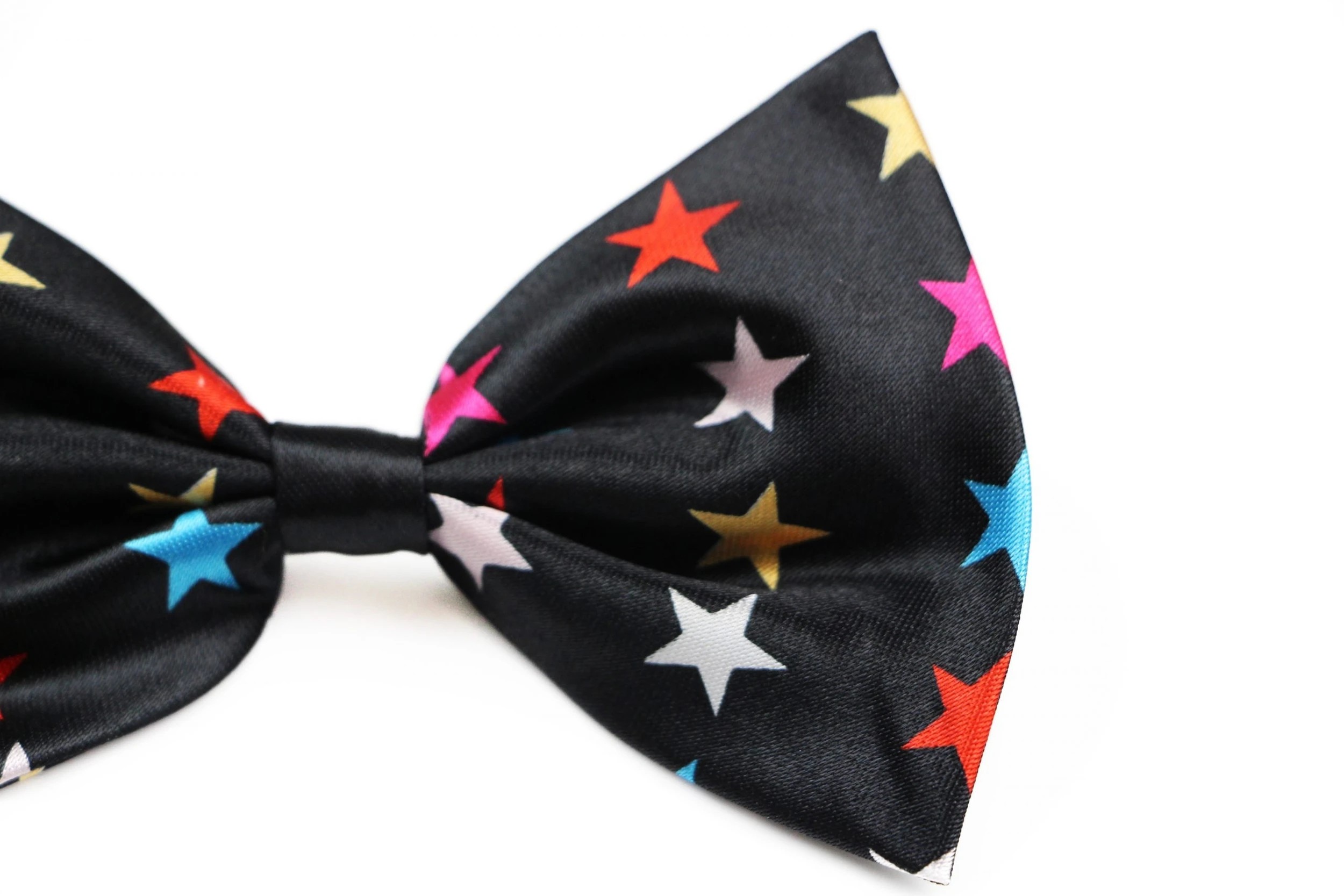 3 Zasel Boys Black With Multicoloured Stars Patterned Bow Tie - Multi, 3 of 4