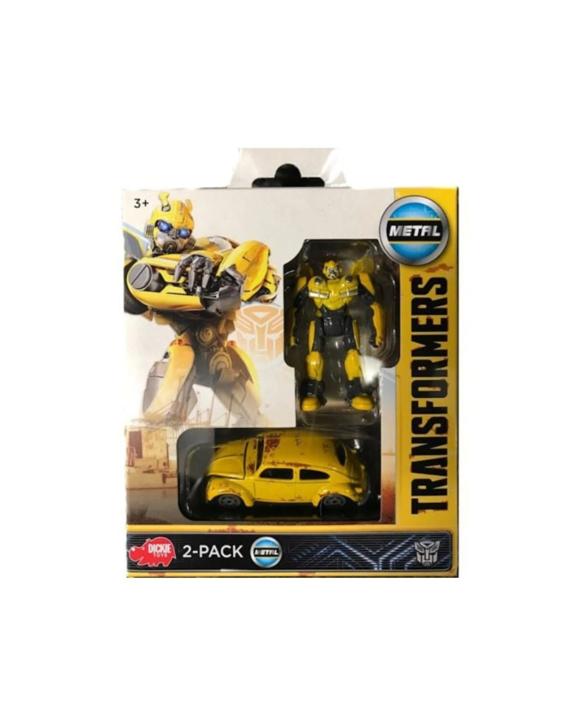 Dickie Toys Transformers Bumblebee and VW Diecast Vehicle 2 Pack