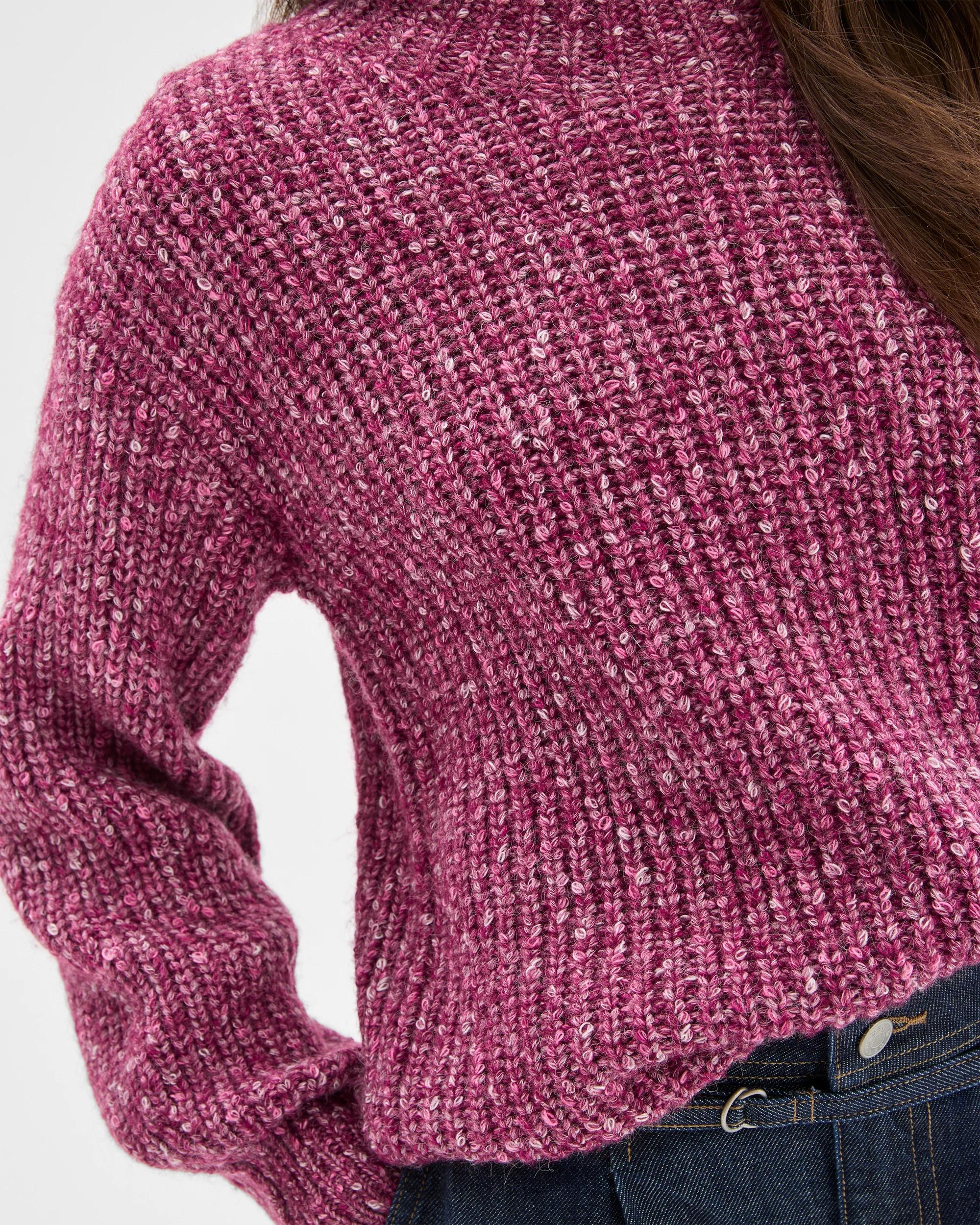 6 Target Petites Twist Yarn High Neck Jumper PLUM TWIST, 6 of 7