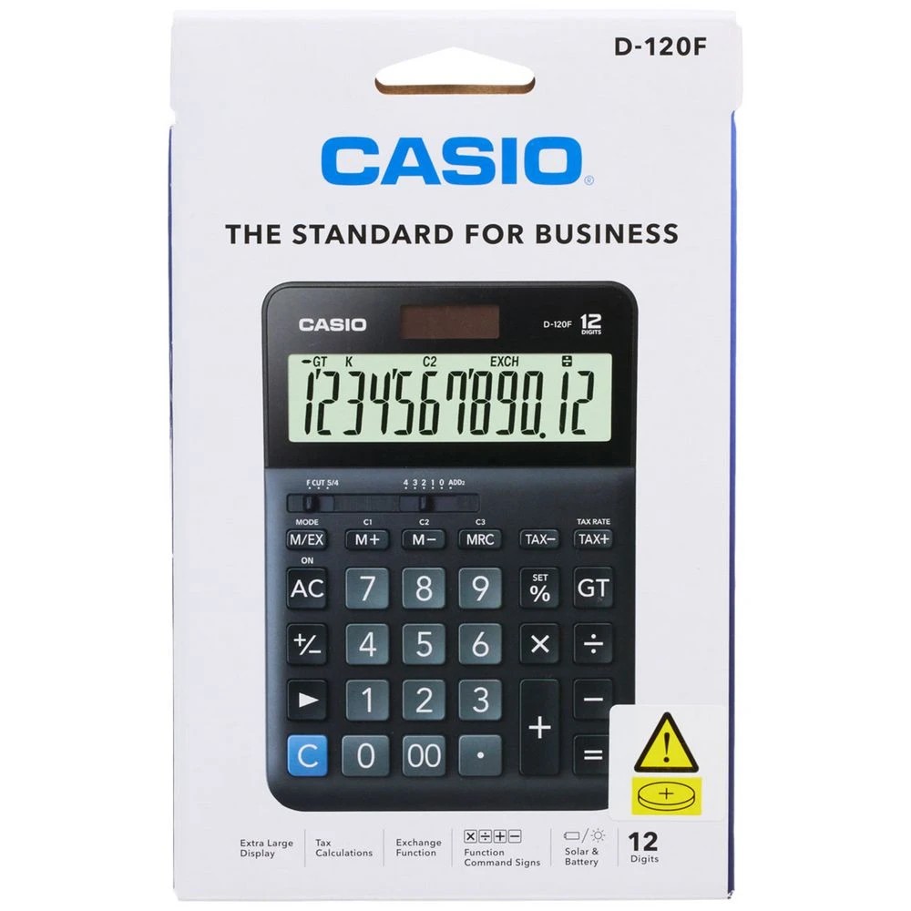3 Casio D120-F Desktop Calculator, 3 of 4