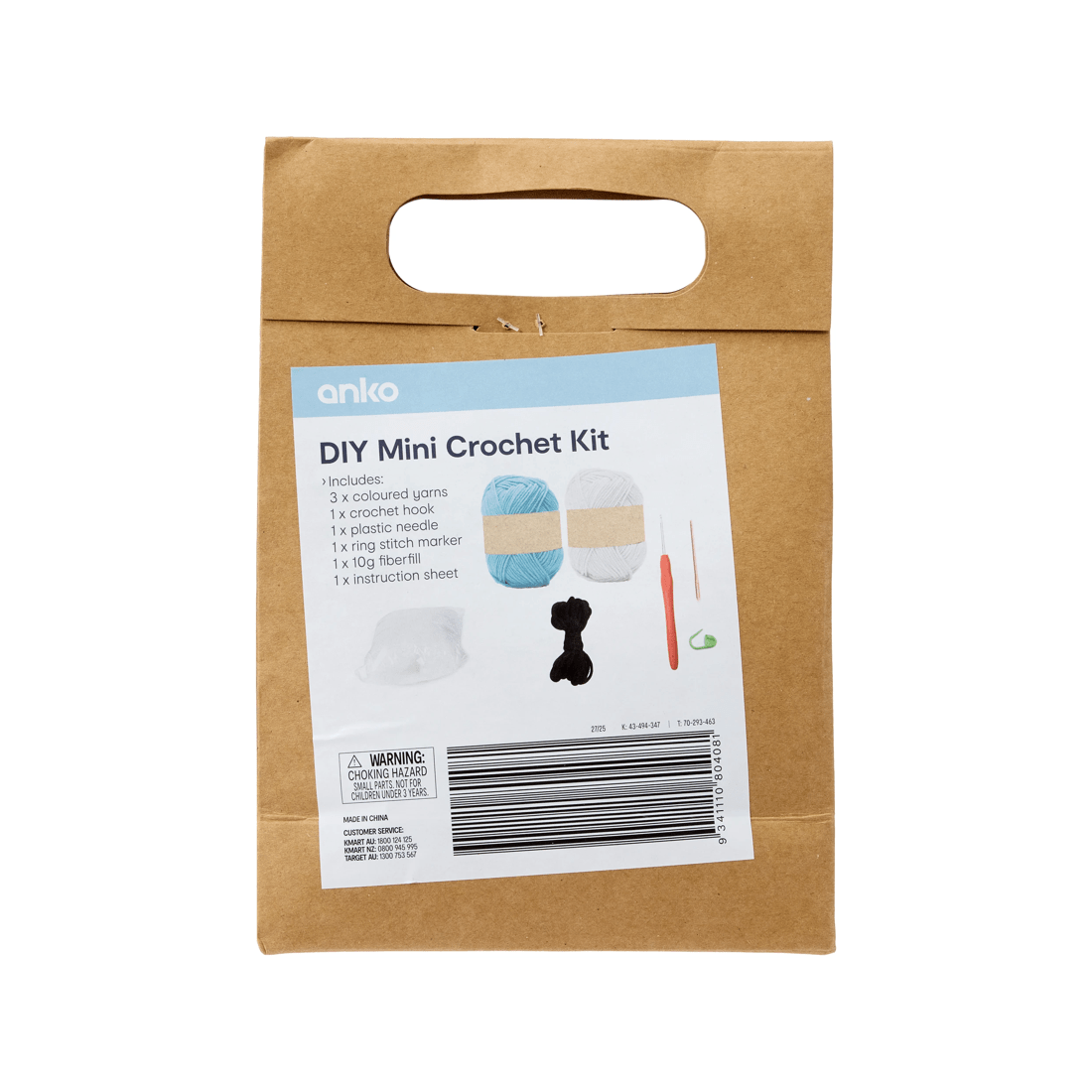 3 DIY Mini Crochet Kit - Whale, 3 of 3