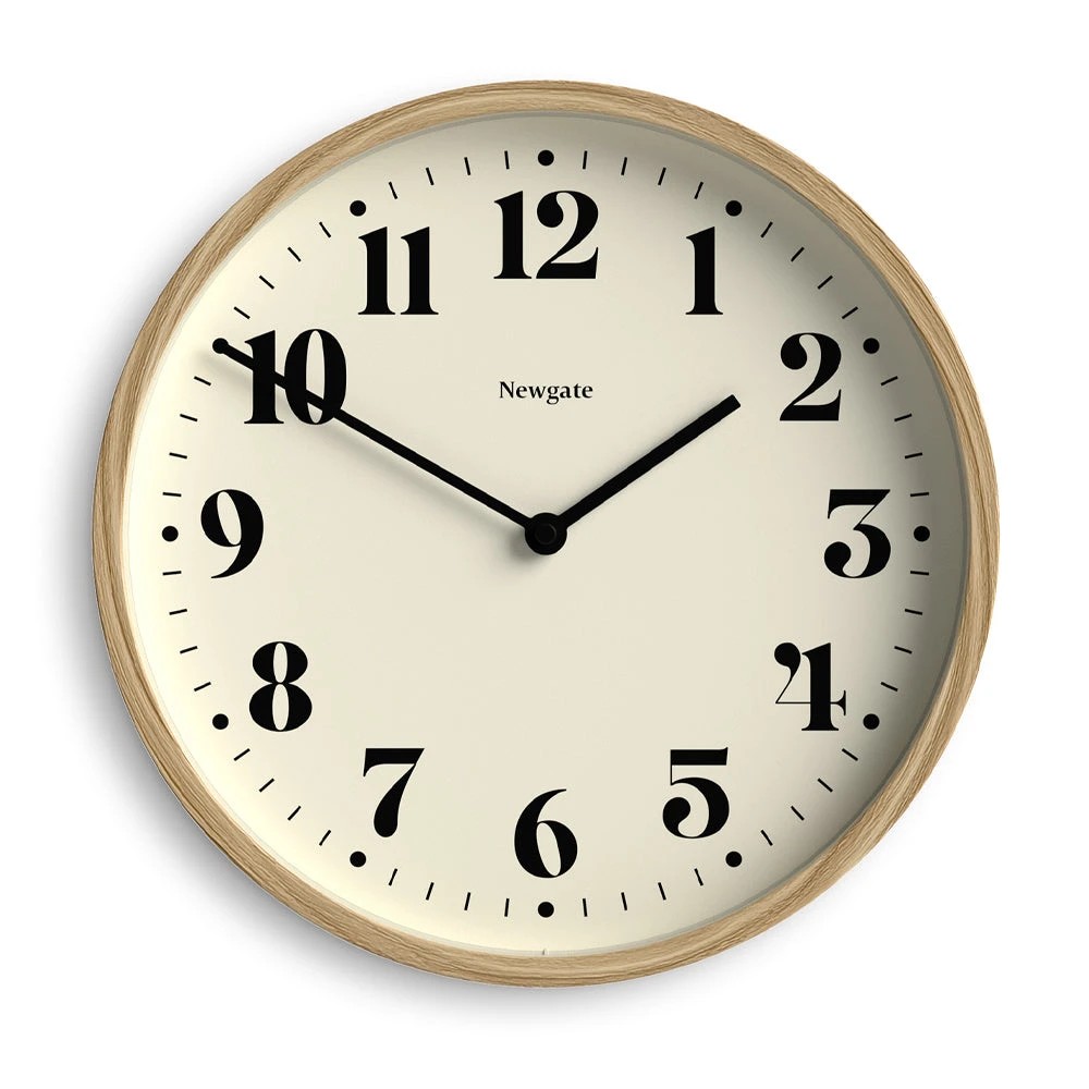 1 Newgate Number Four Theatre Wall Clock - Natural, 1 of 4