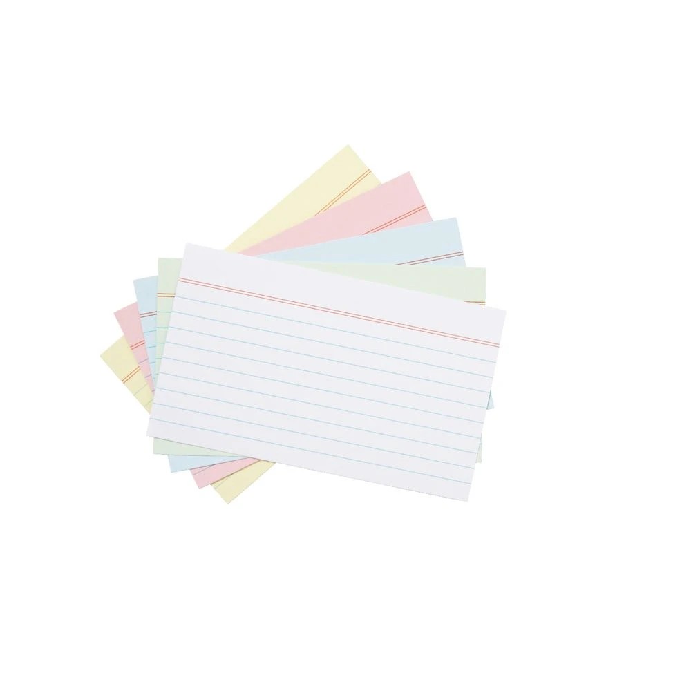 2 J.Burrows Index Cards Ruled 127 x 76mm Assorted 500 Pack, 2 of 4
