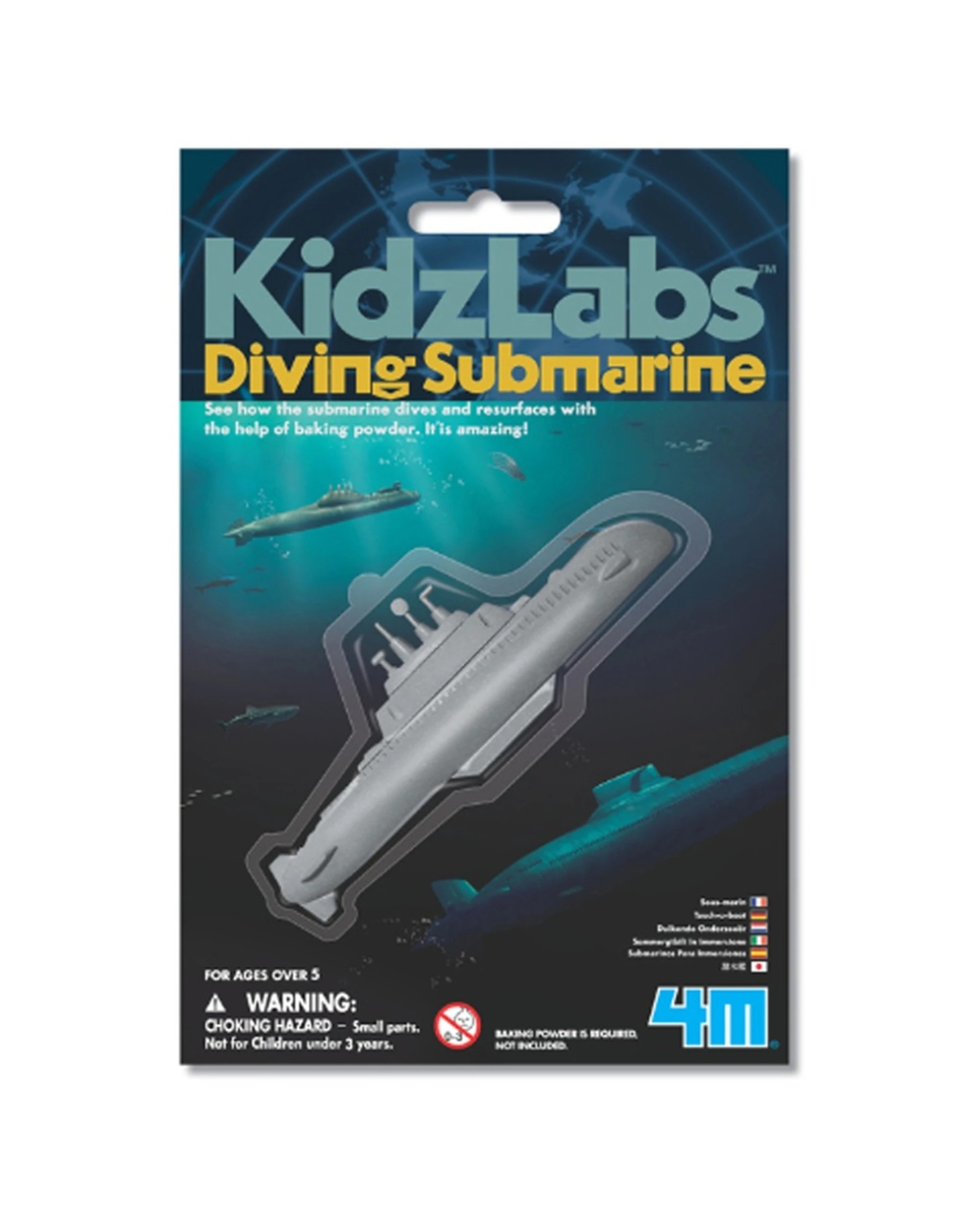 1 4M KidzLabs Diving Submarine Powered By Baking Soda Kids Learning Fun Toy, 1 of 2
