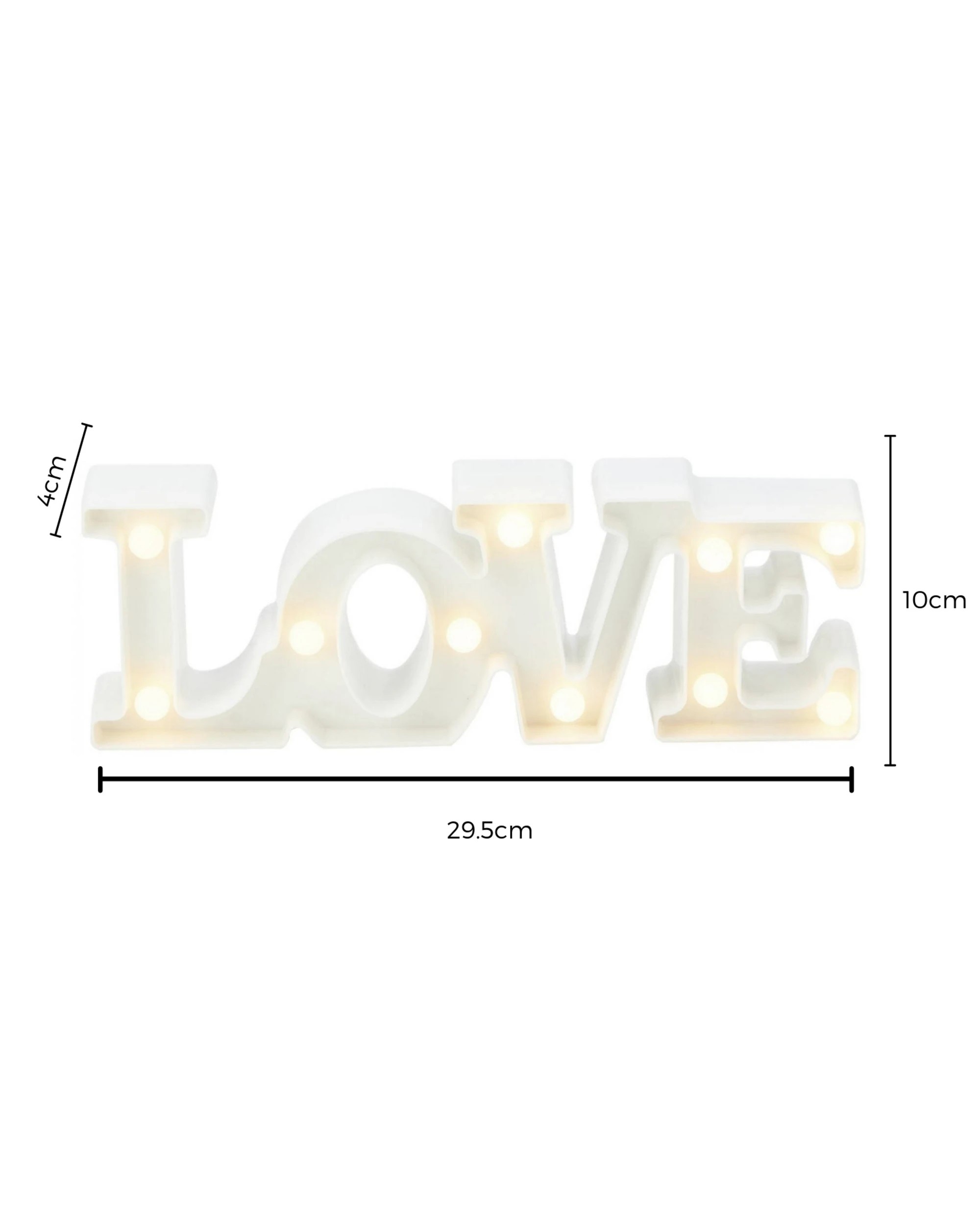 2 Partyrama White Light Up LED Love Light, 2 of 5