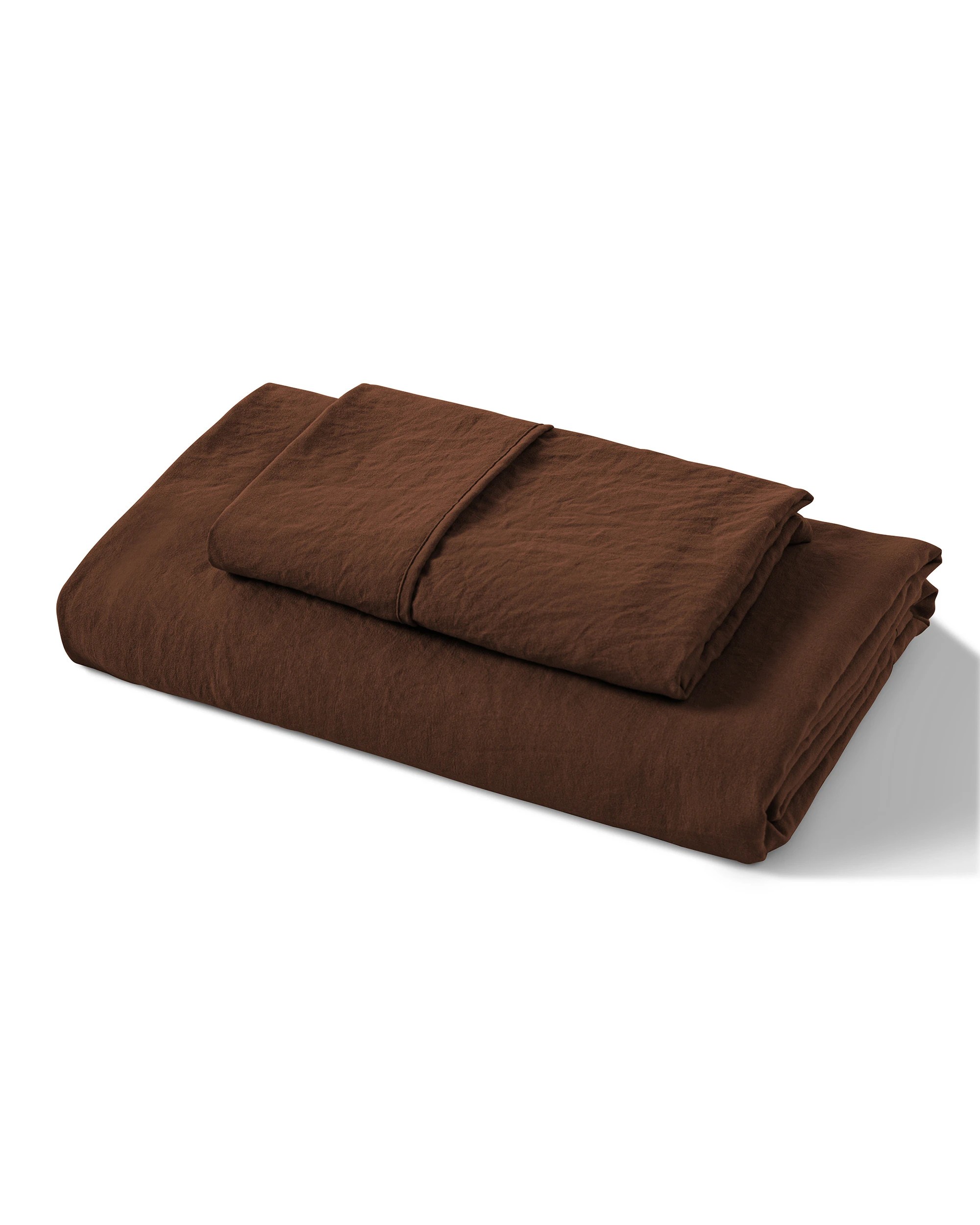 9 Dreamaker Superfine Washed Microfibre Combo Fitted Sheet Set - Double Bed - Chocolate, 9 of 10