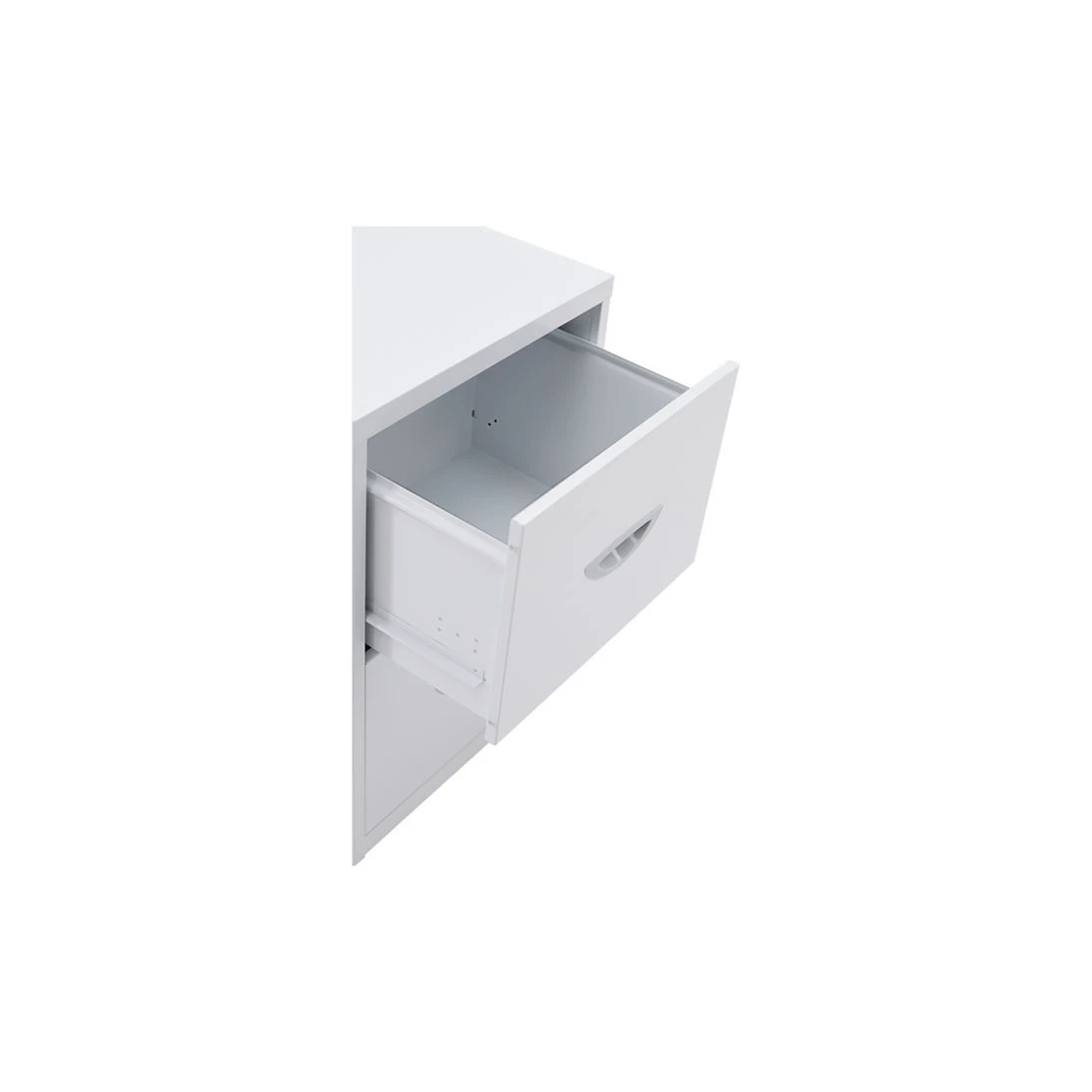3 Soho 2 Drawer Filing Cabinet White, 3 of 4