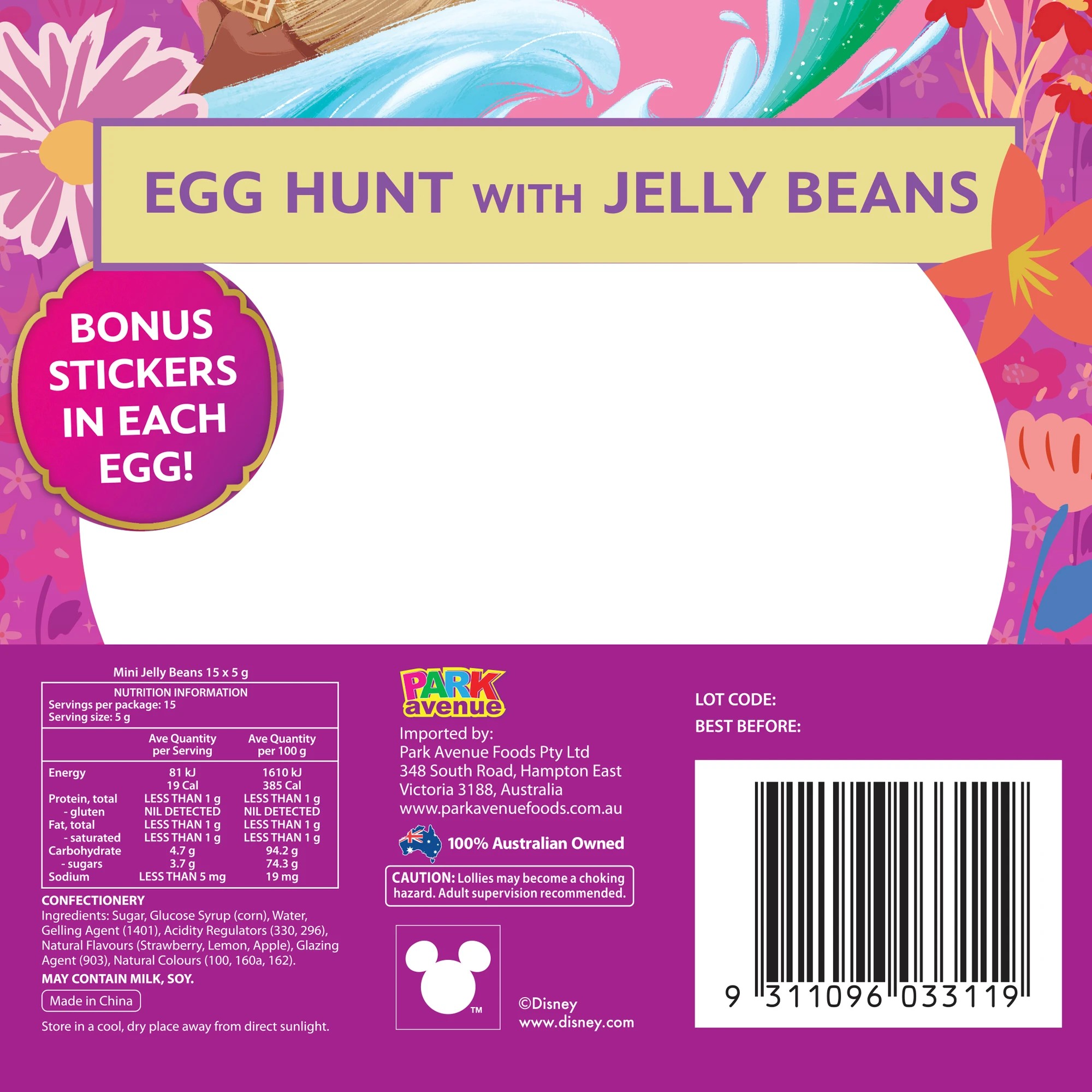 4 Park Avenue Disney Egg Hunt with Jelly Beans 75g - Assorted, 4 of 5