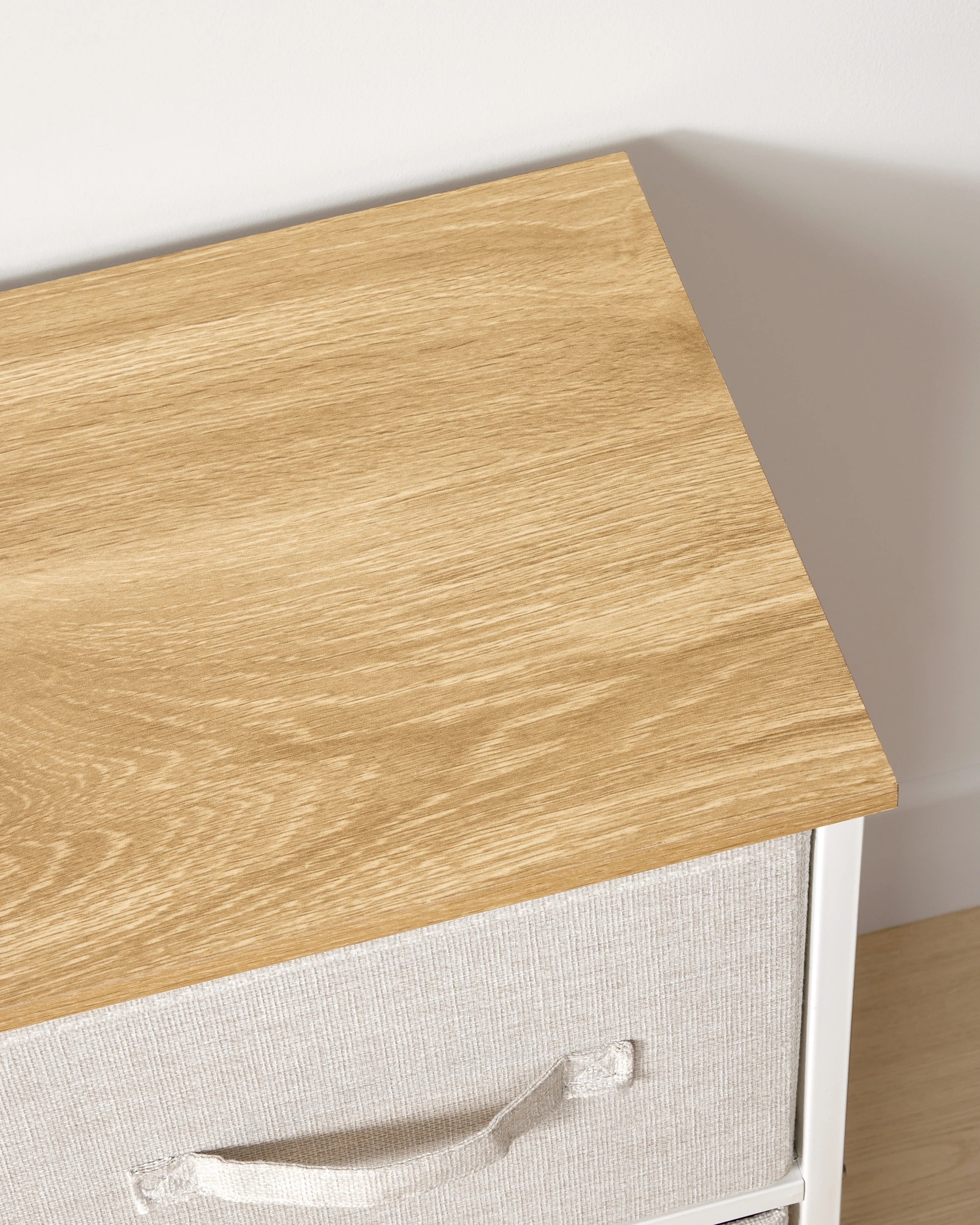 5 Linen Look 5 Drawer Chest - Beige, 5 of 7