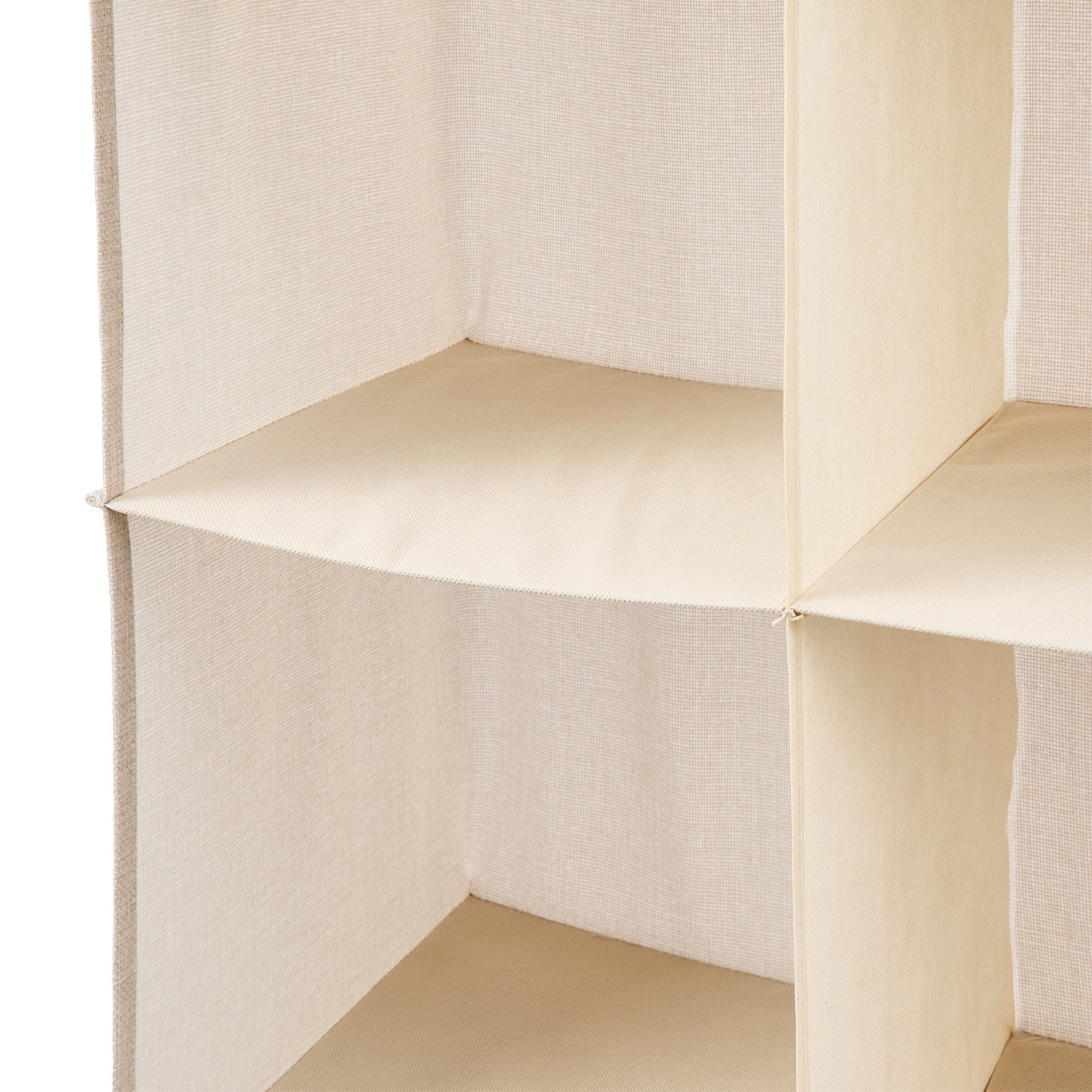 6 Linen Look 8 Cube Hanging Organiser - Beige, 6 of 8