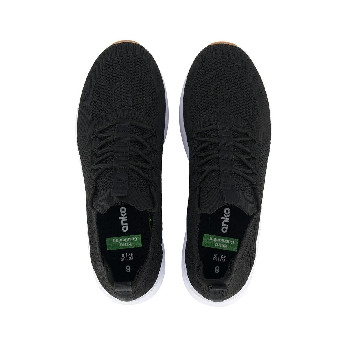 2 Knit Sneakers Blk Wht, 2 of 5