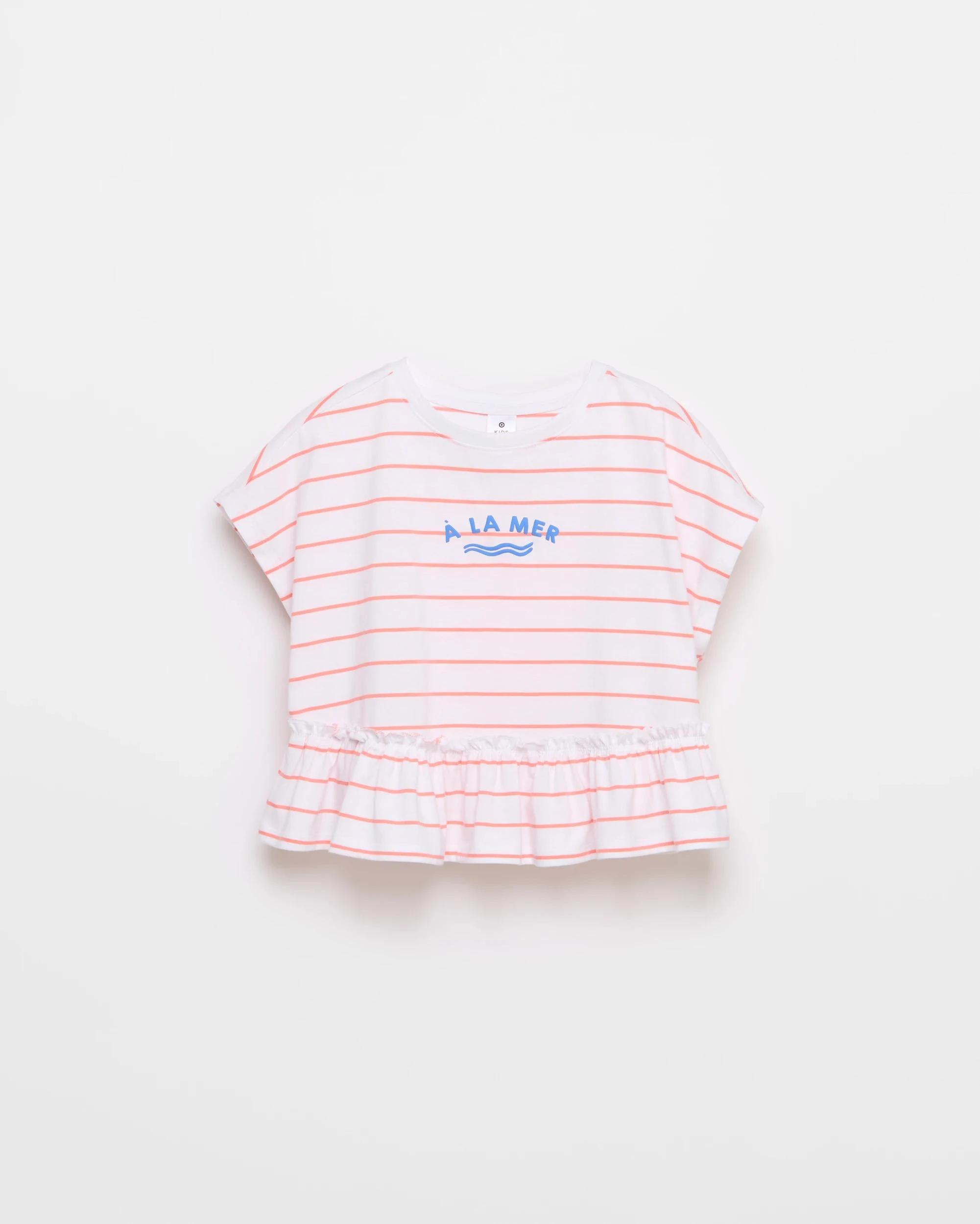 1 Target Australian Cotton Ruffle T-Shirt STRIPE, 1 of 2